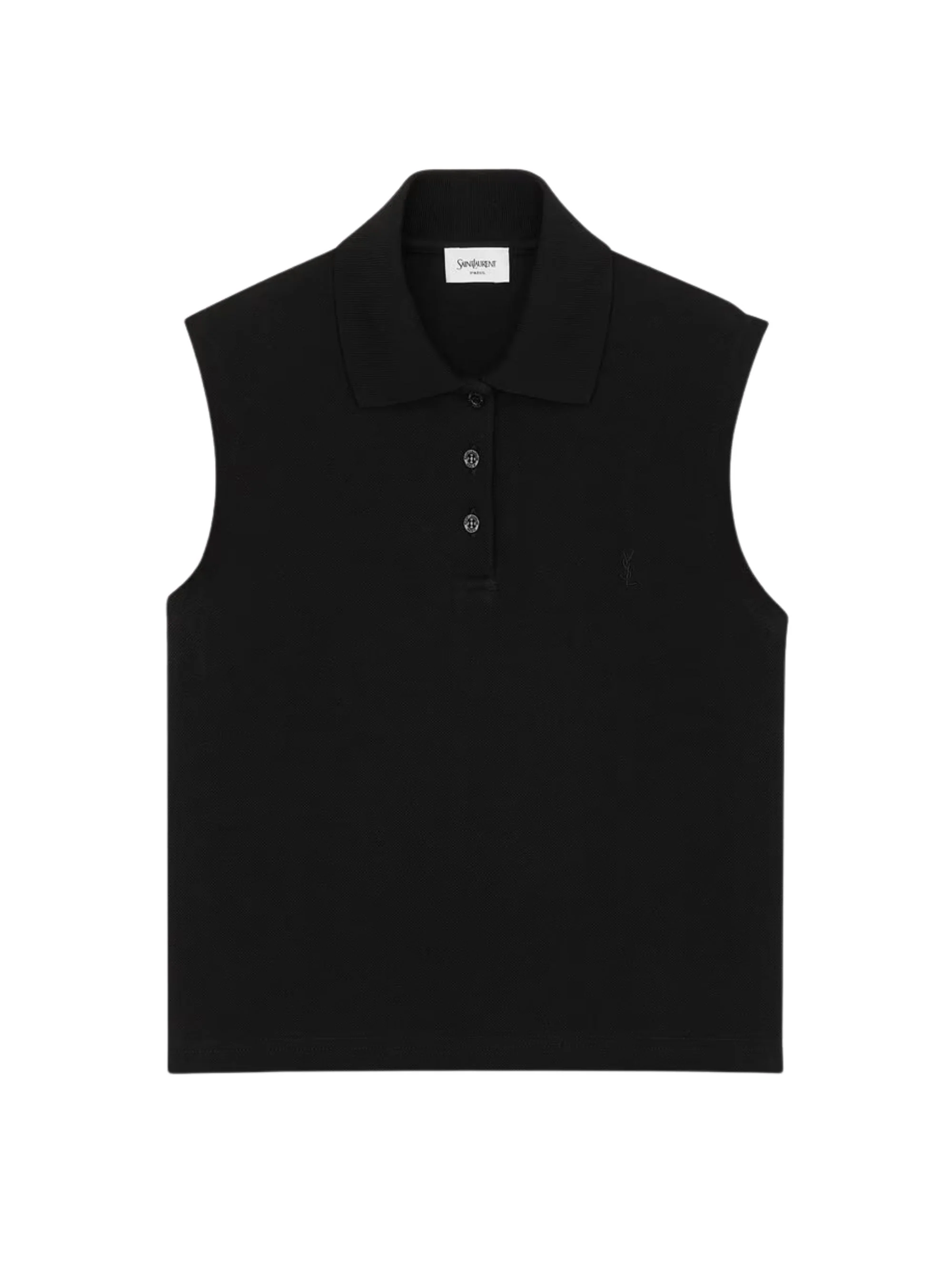 SAINT LAURENT CASSANDRE Polo Shirt in Piqué - Image 6
