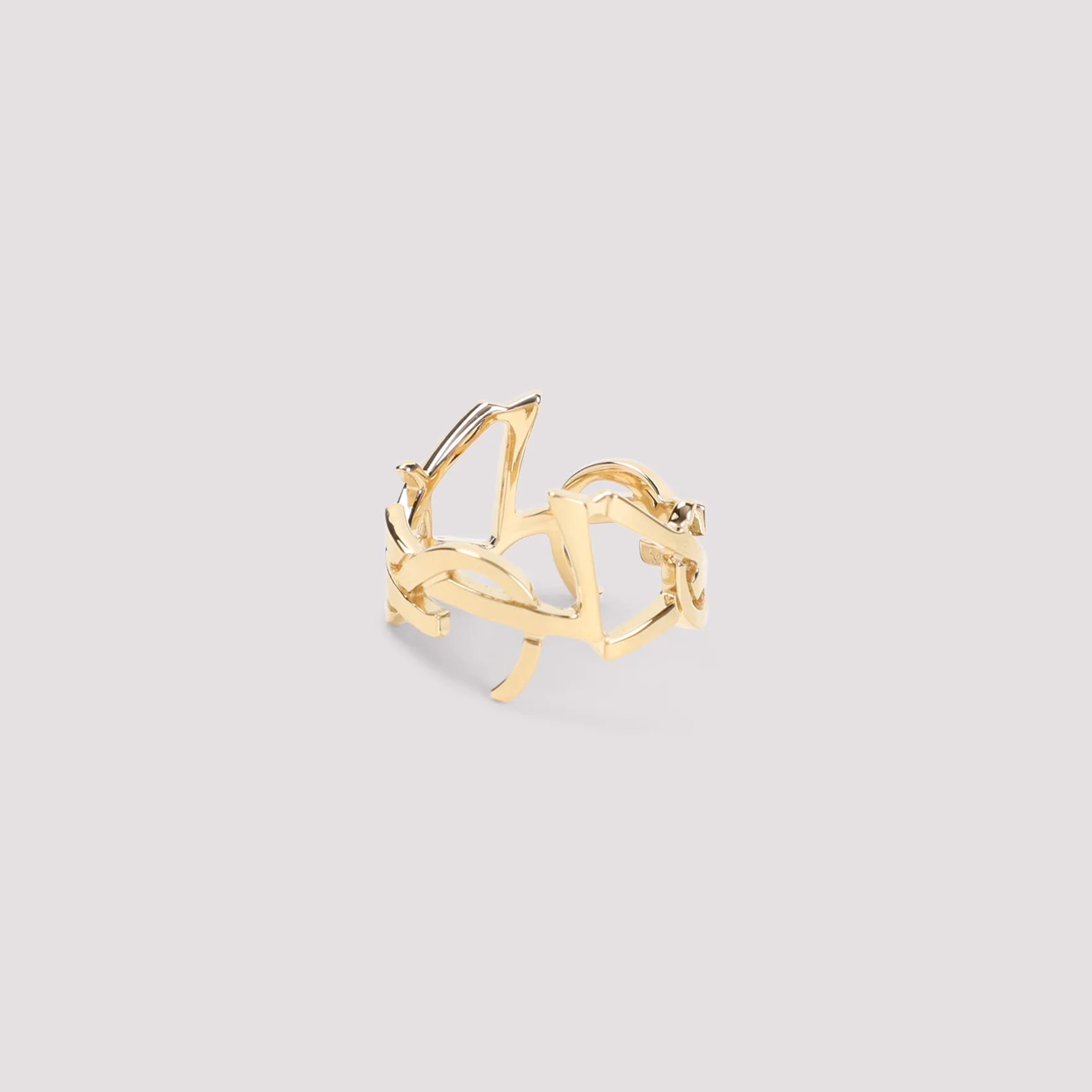 SAINT LAURENT CASSANDRE Scarf Ring in Metal - Image 3