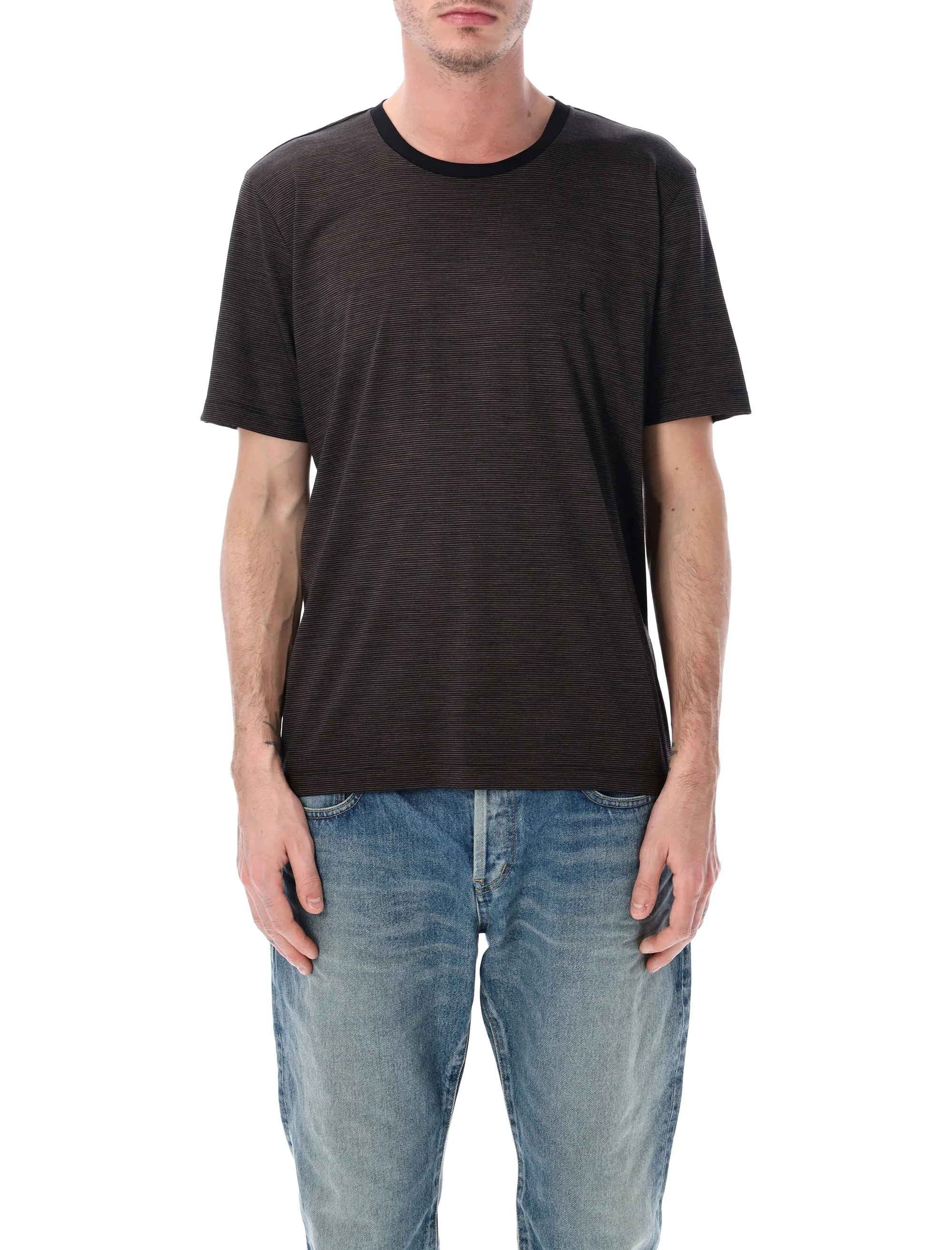 Saint Laurent Cassandre Short Sleeve T-Shirt - Regular Fit