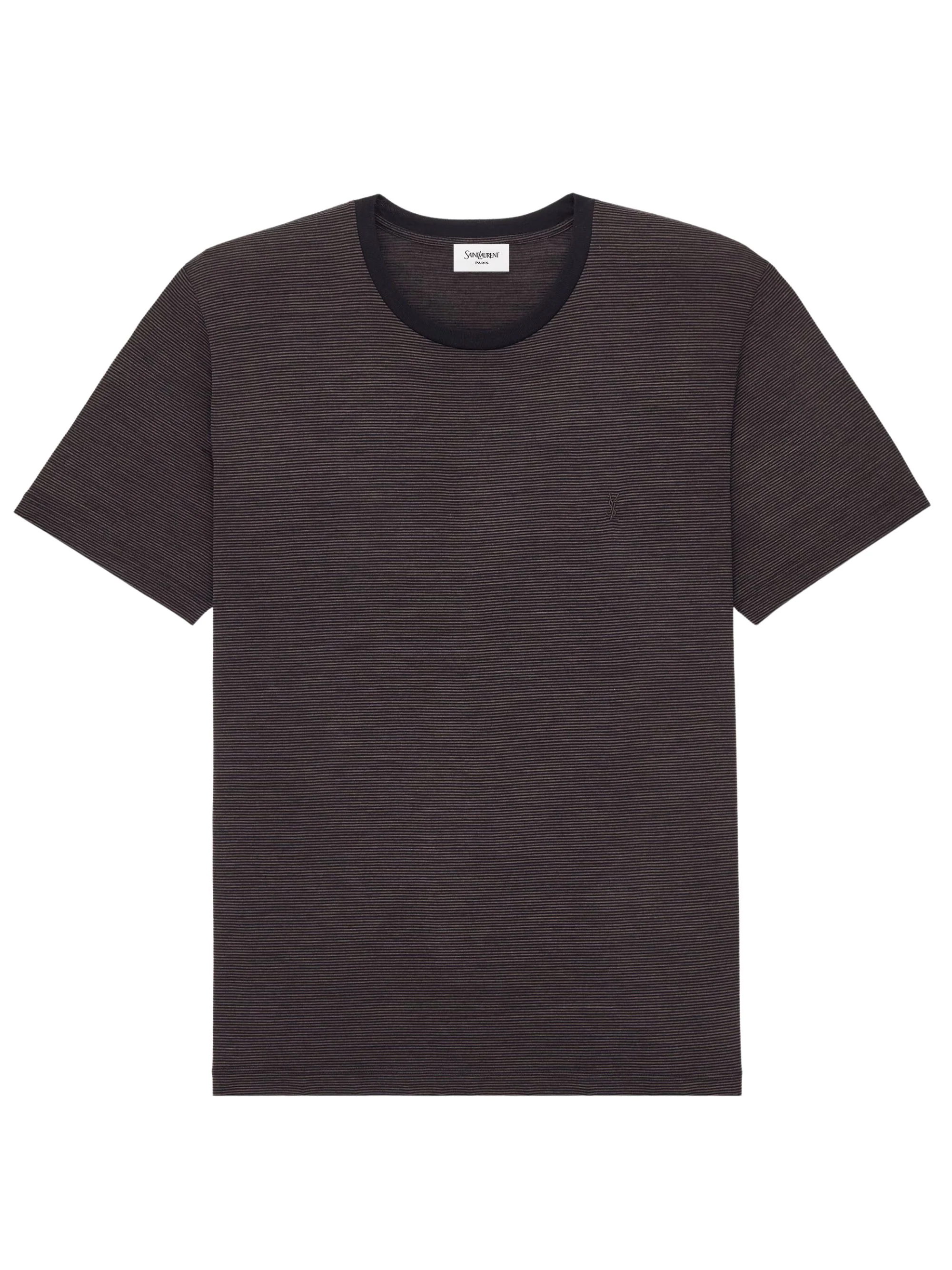Saint Laurent CASSANDRE T-shirt in Striped Wool - Image 4