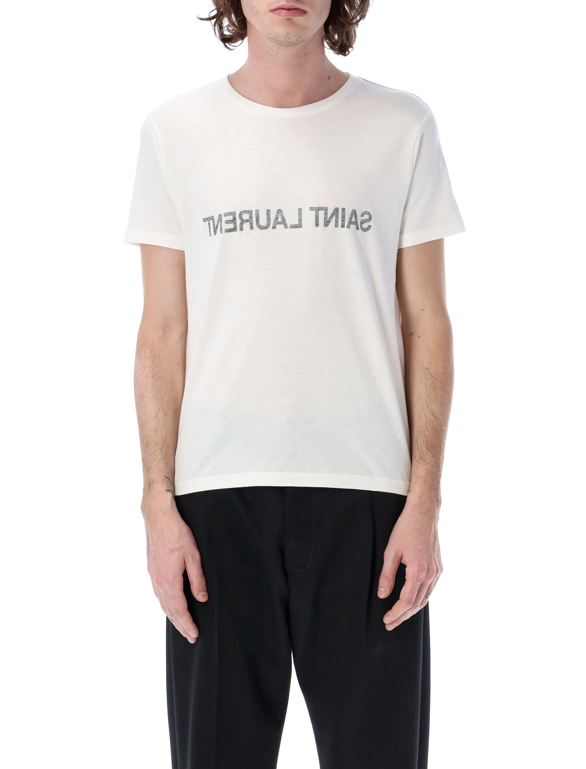 SAINT LAURENT Cotton Crew-neck T-shirt