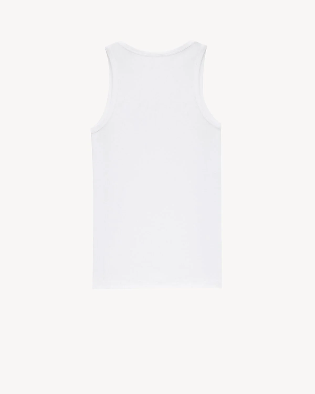 SAINT LAURENT Cotton Ribbed Tank Top - Image 2