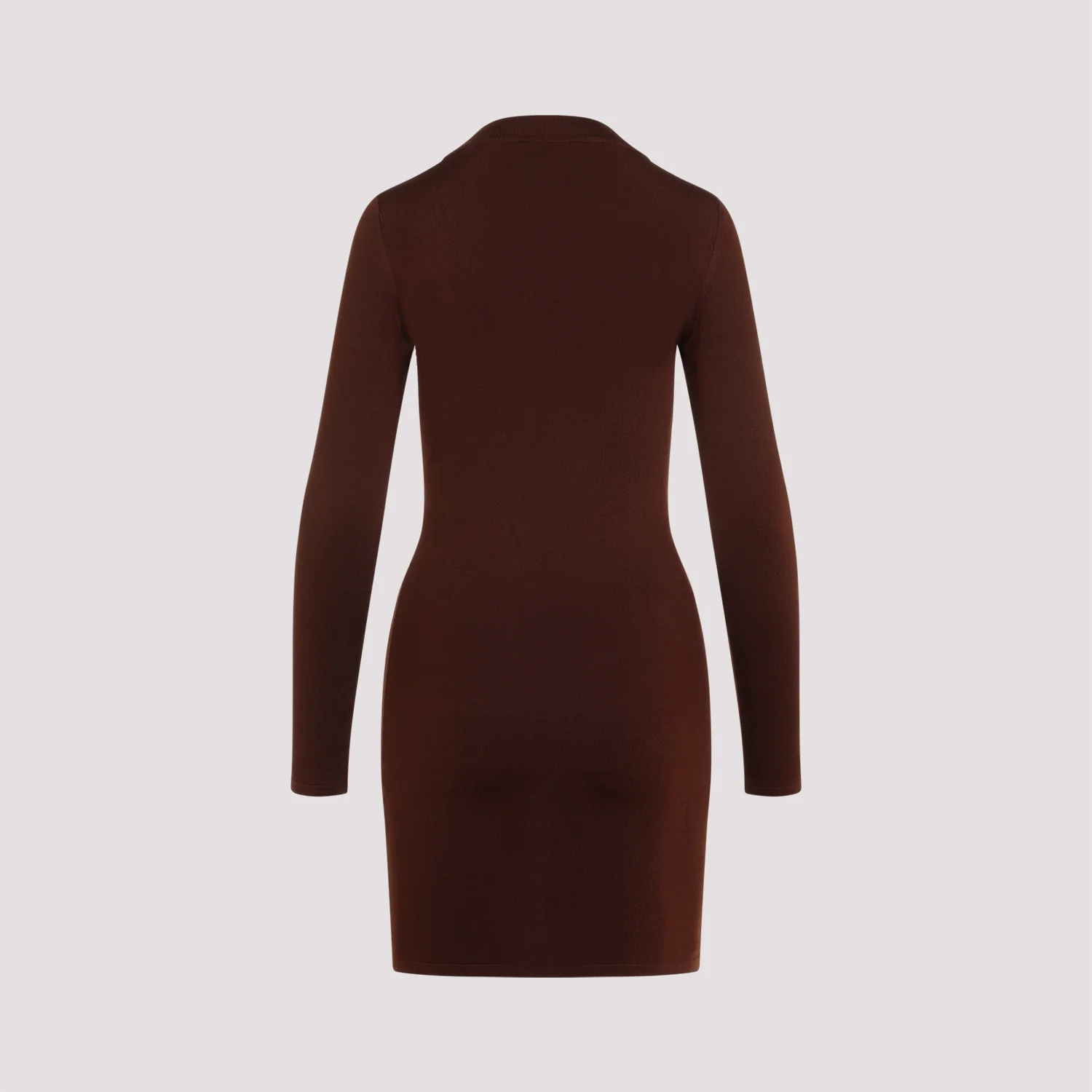 Saint Laurent Décolleté Long-Sleeved Knitted Dress - Image 4