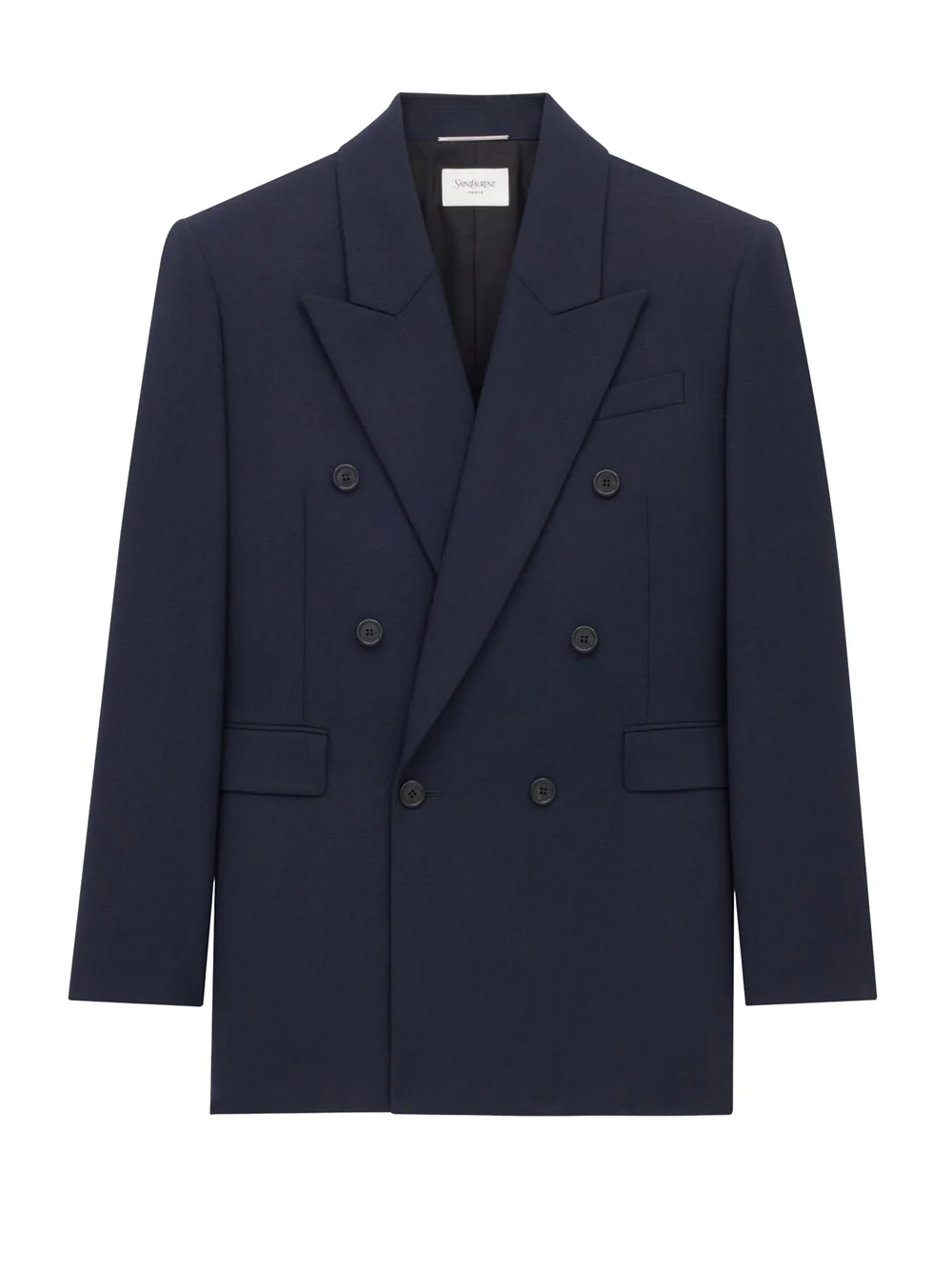 SAINT LAURENT Double-breasted Jacket in Wool