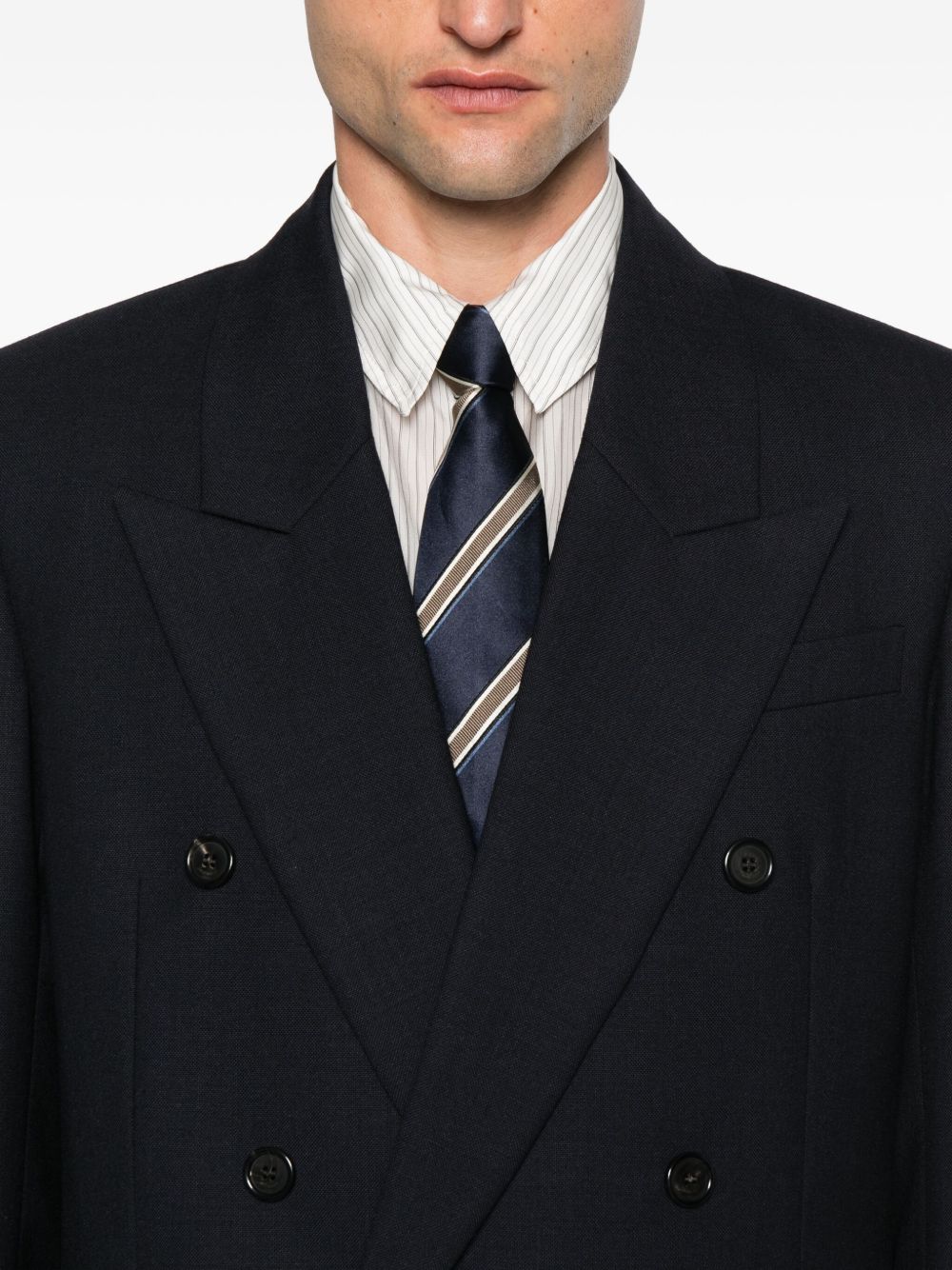 SAINT LAURENT Double-breasted Jacket in Wool - Image 3