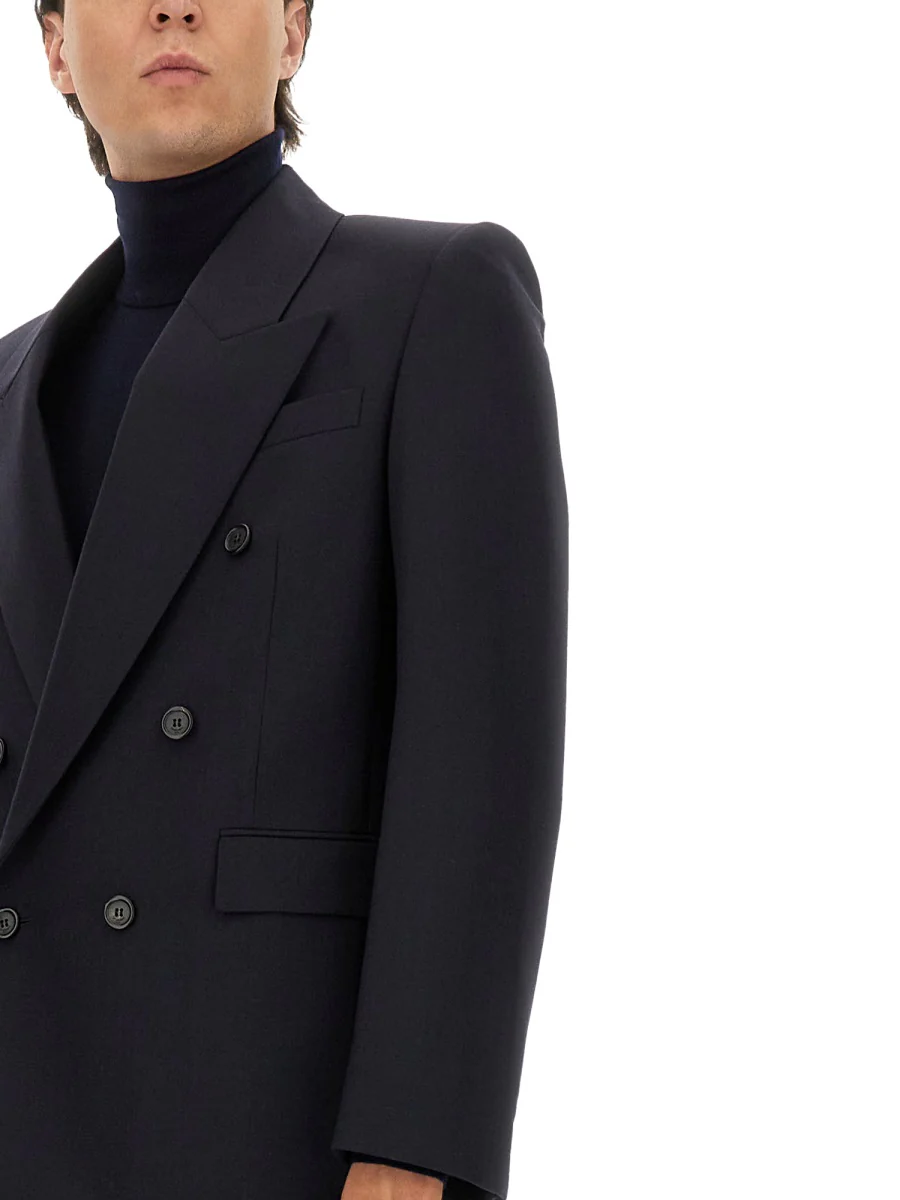 SAINT LAURENT Double-breasted Jacket in Wool - Image 4