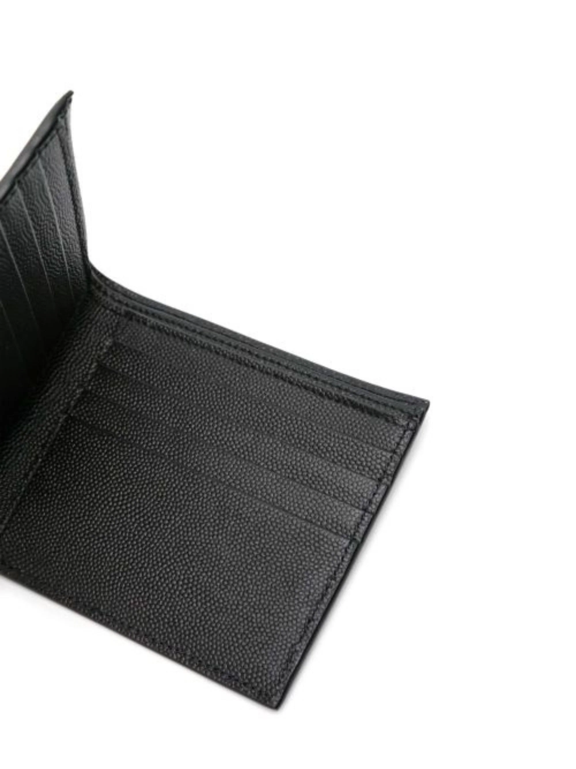 Saint Laurent East/West Wallet in Grain de Poudre Leather - Image 7