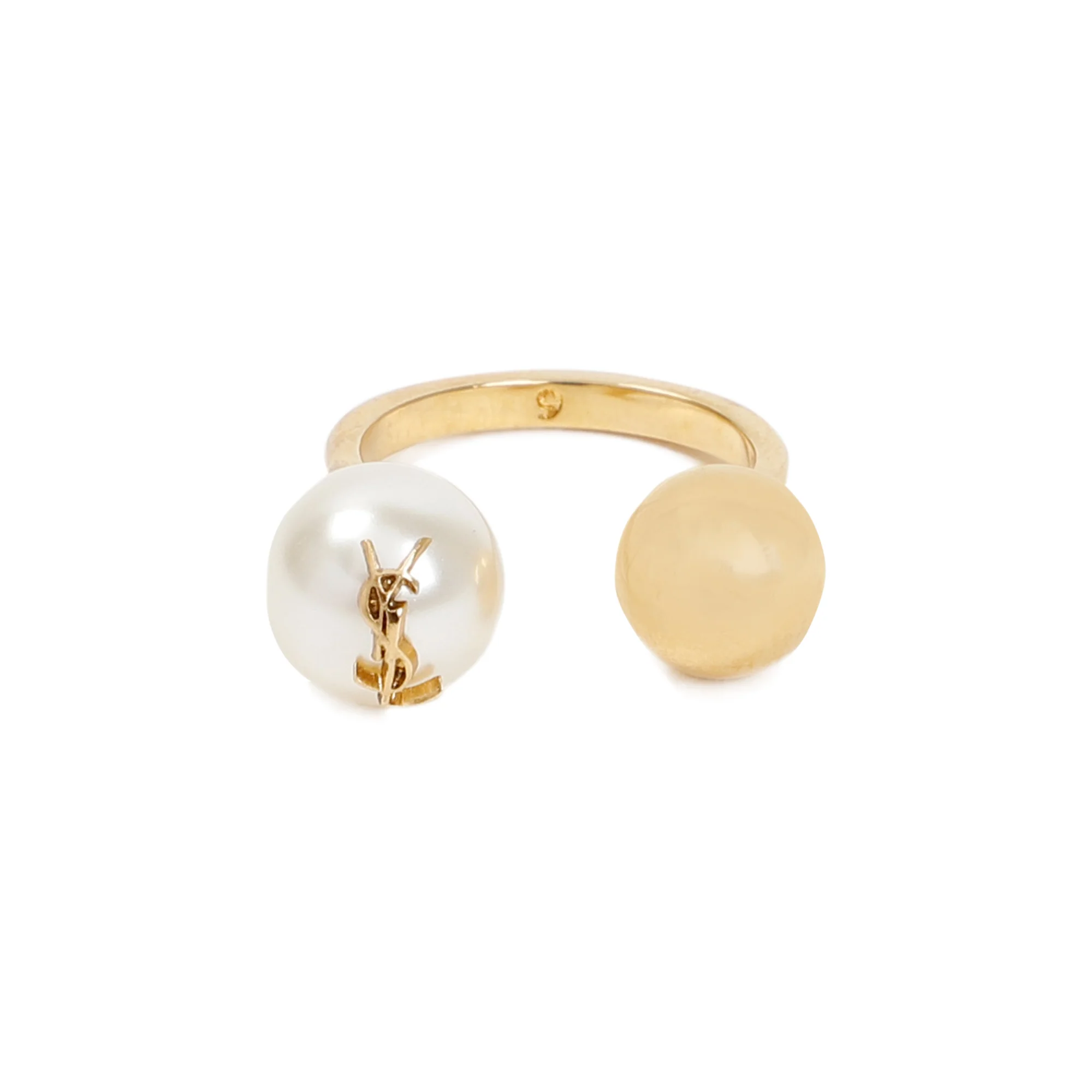 Saint Laurent Elegant Metallic Ring for Women - Image 2
