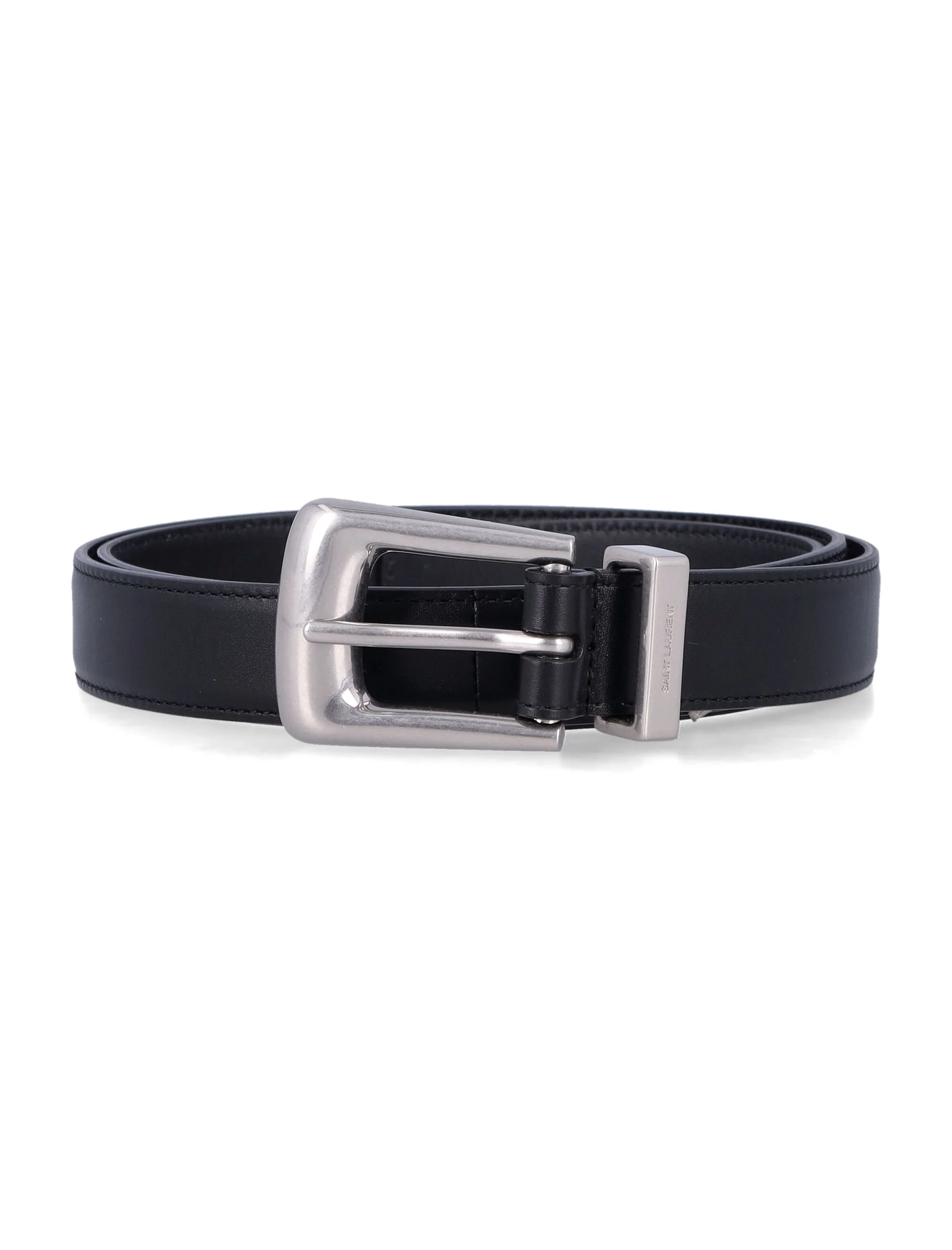 Saint Laurent FOLK Belt in Smooth Leather