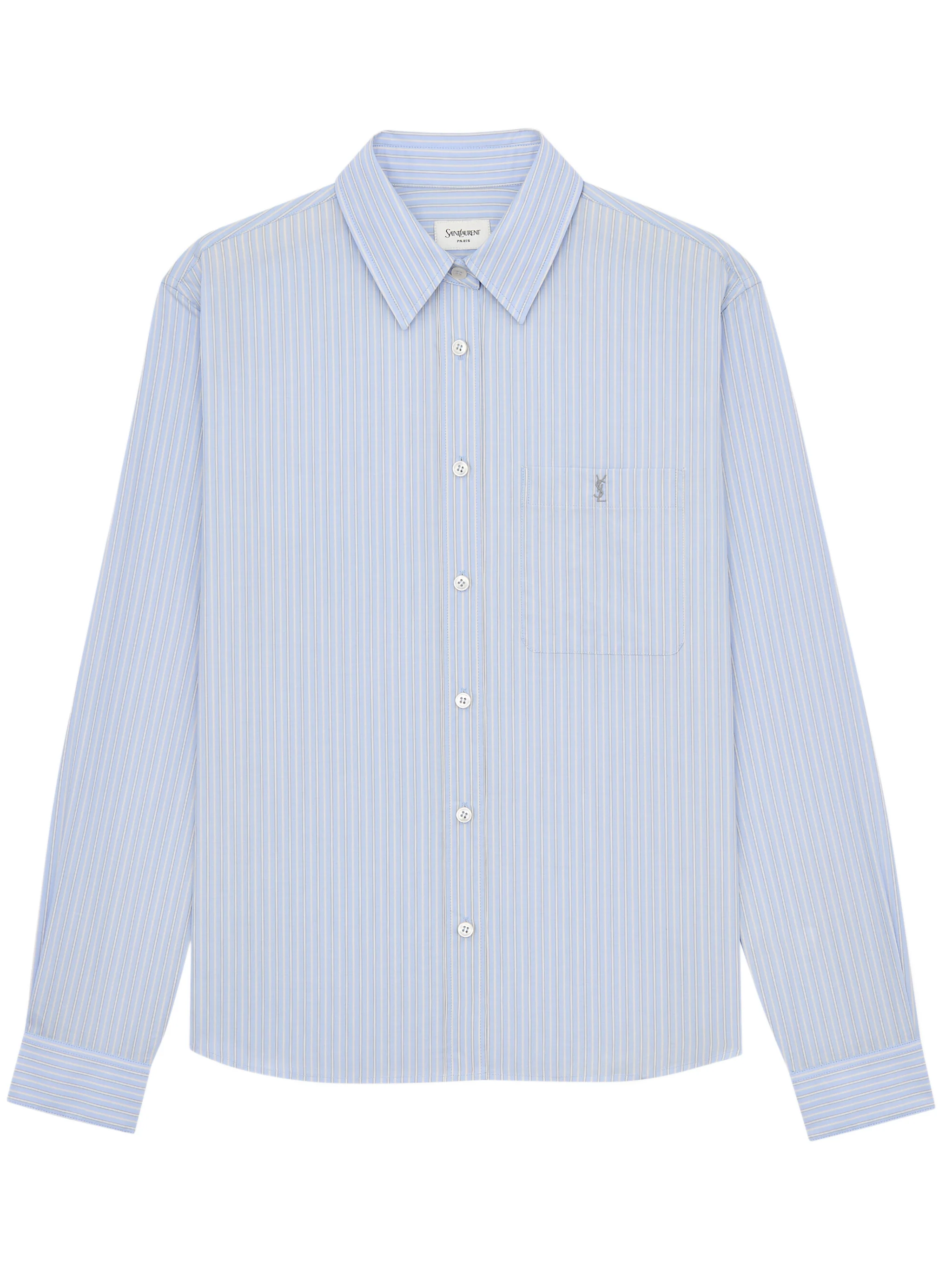 Saint Laurent Front Button Closure Shirt with Patch Pocket - Size 38