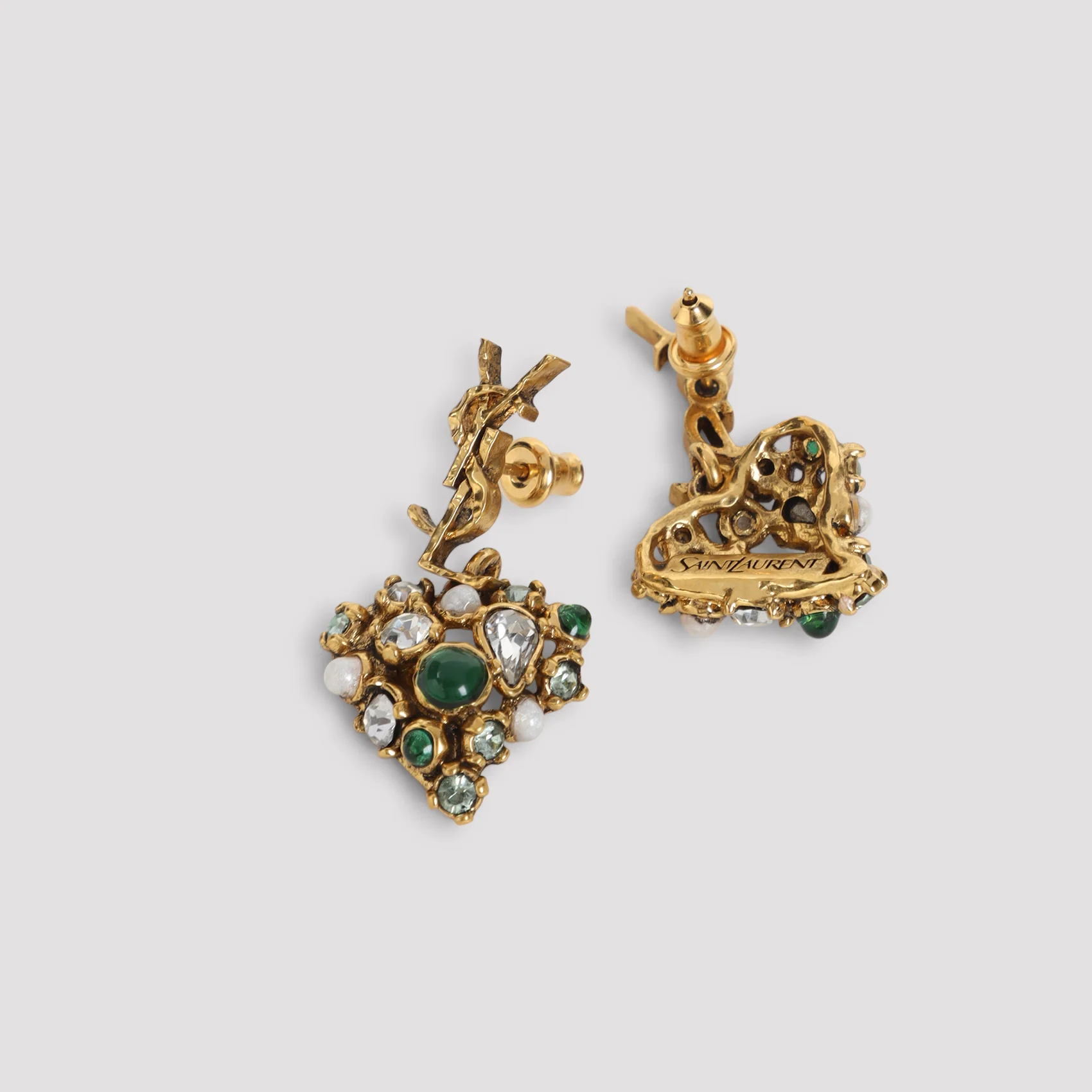 Saint Laurent Hammered Cassandre Statement Earrings - Image 5