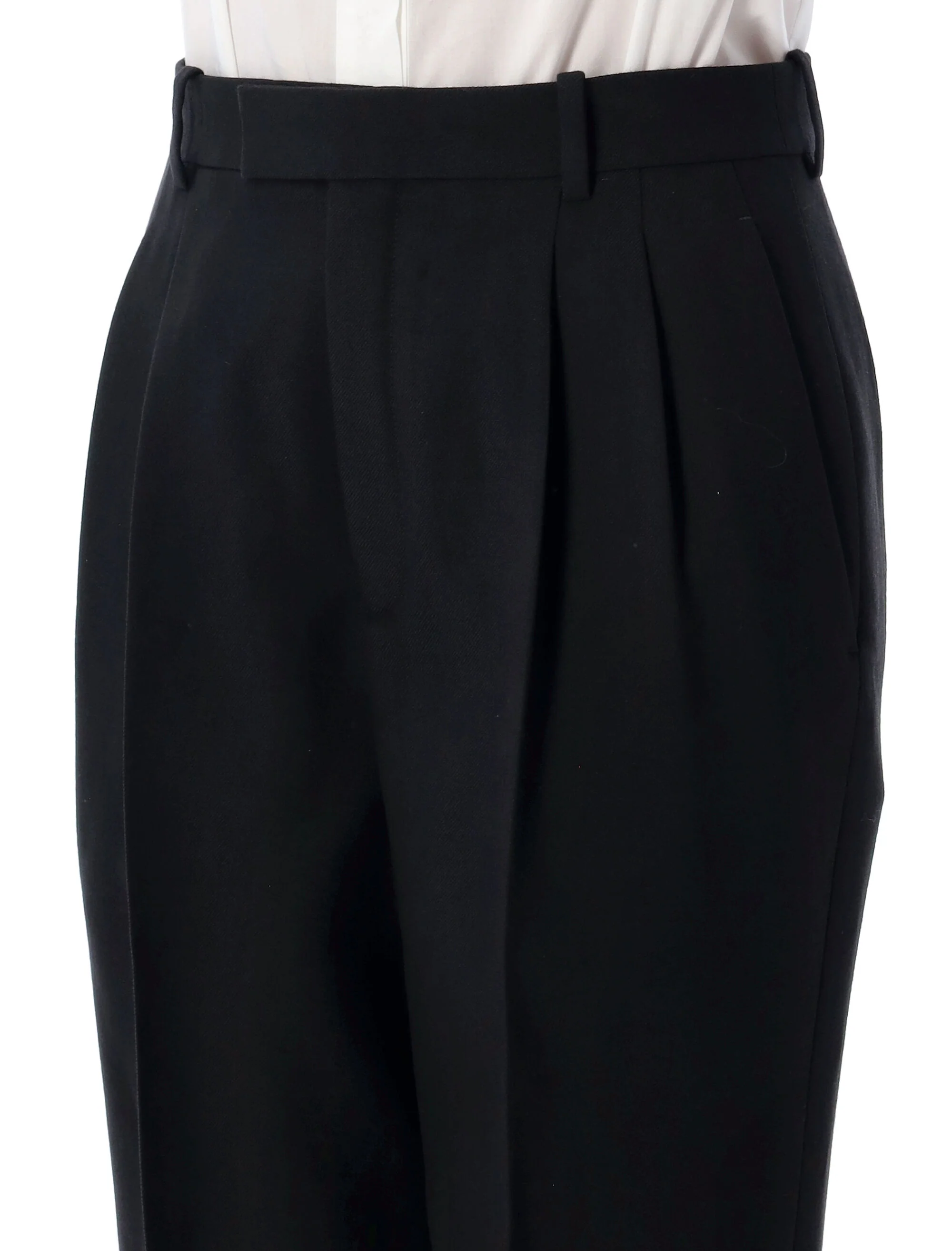 Saint Laurent High Waisted Wool Pants - Image 3