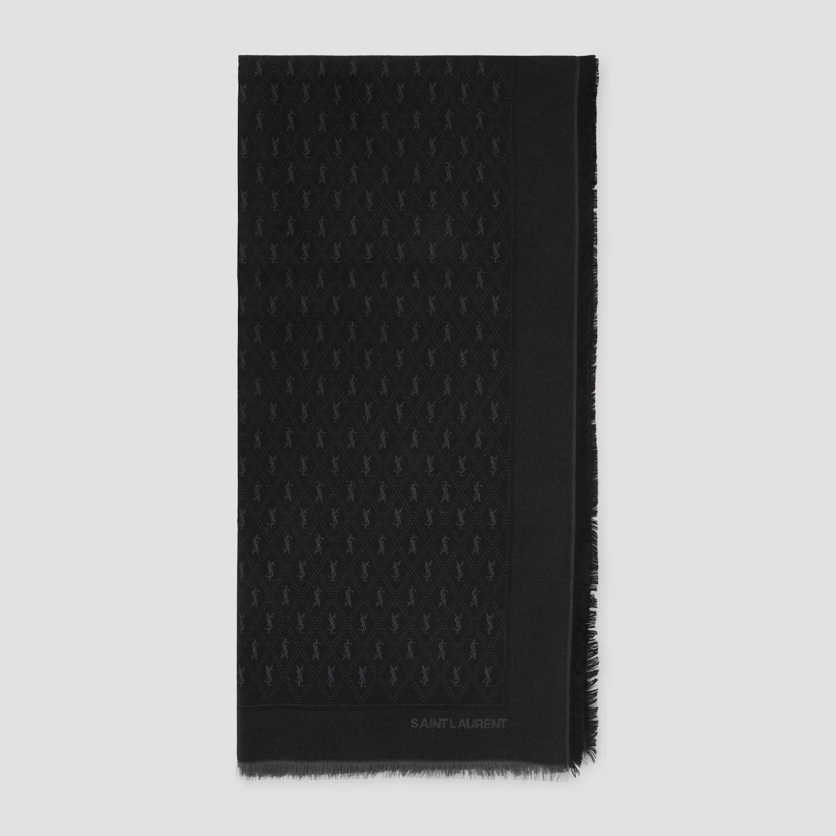 Saint Laurent Jacquard Monogram Scarf - 140cm x 200cm