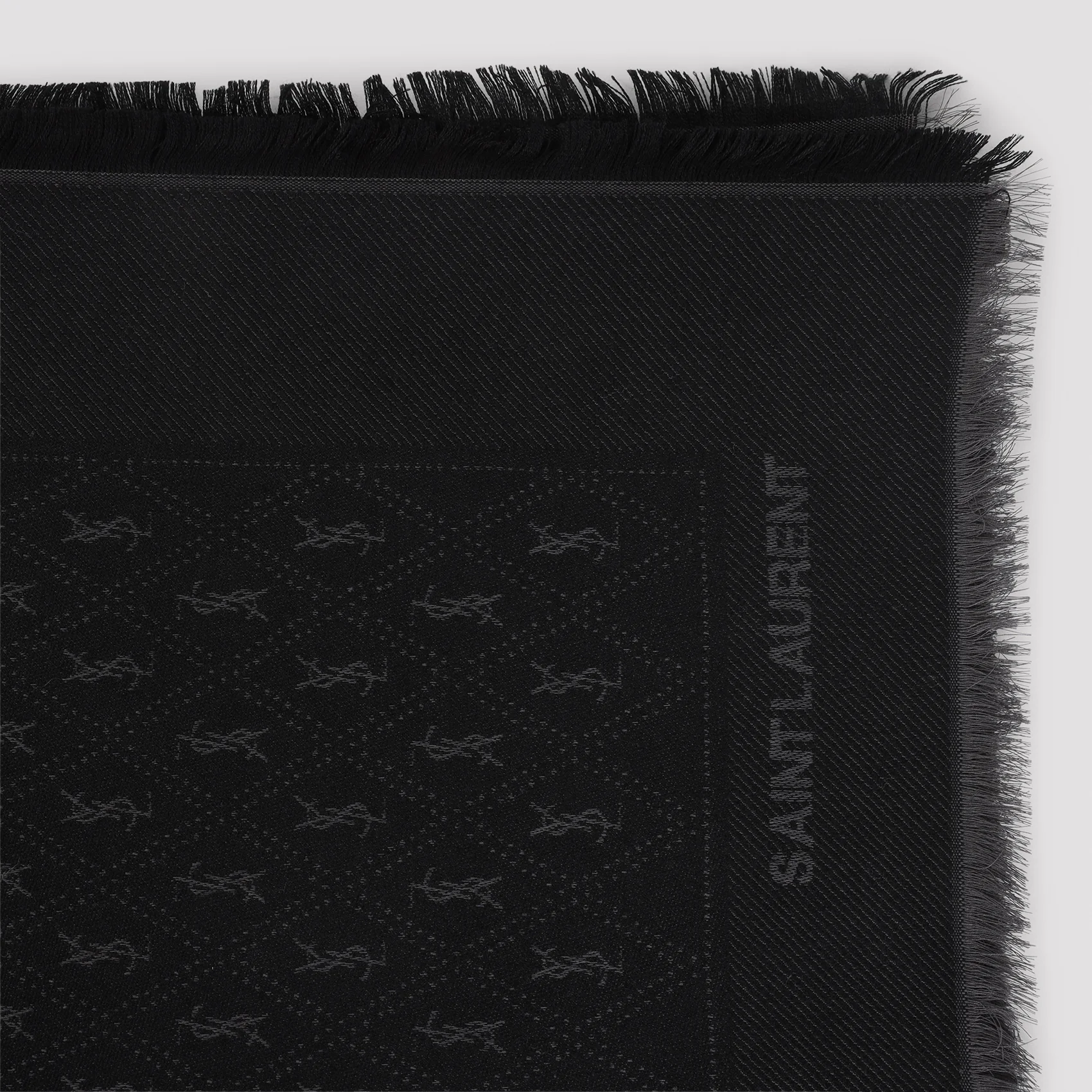 Saint Laurent Jacquard Monogram Scarf - 140cm x 200cm - Image 4
