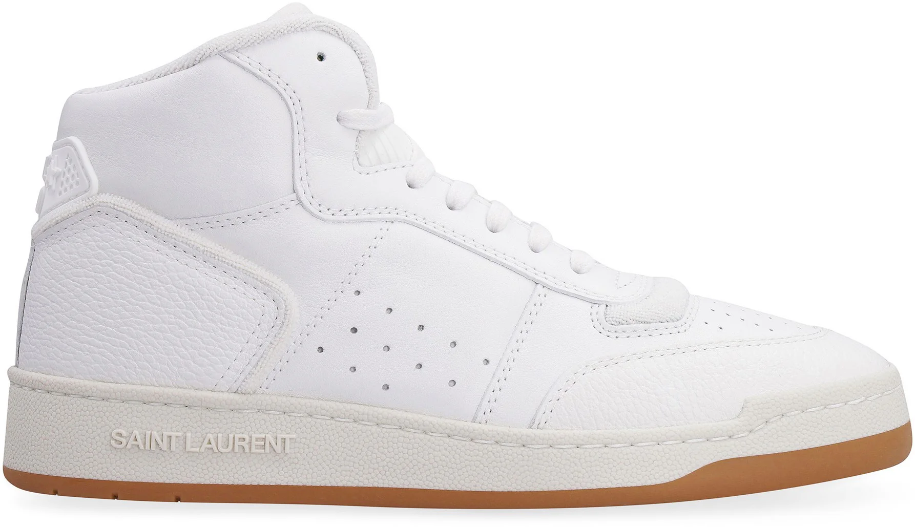 SAINT LAURENT Lace-up Hi-top Sneakers - Image 6