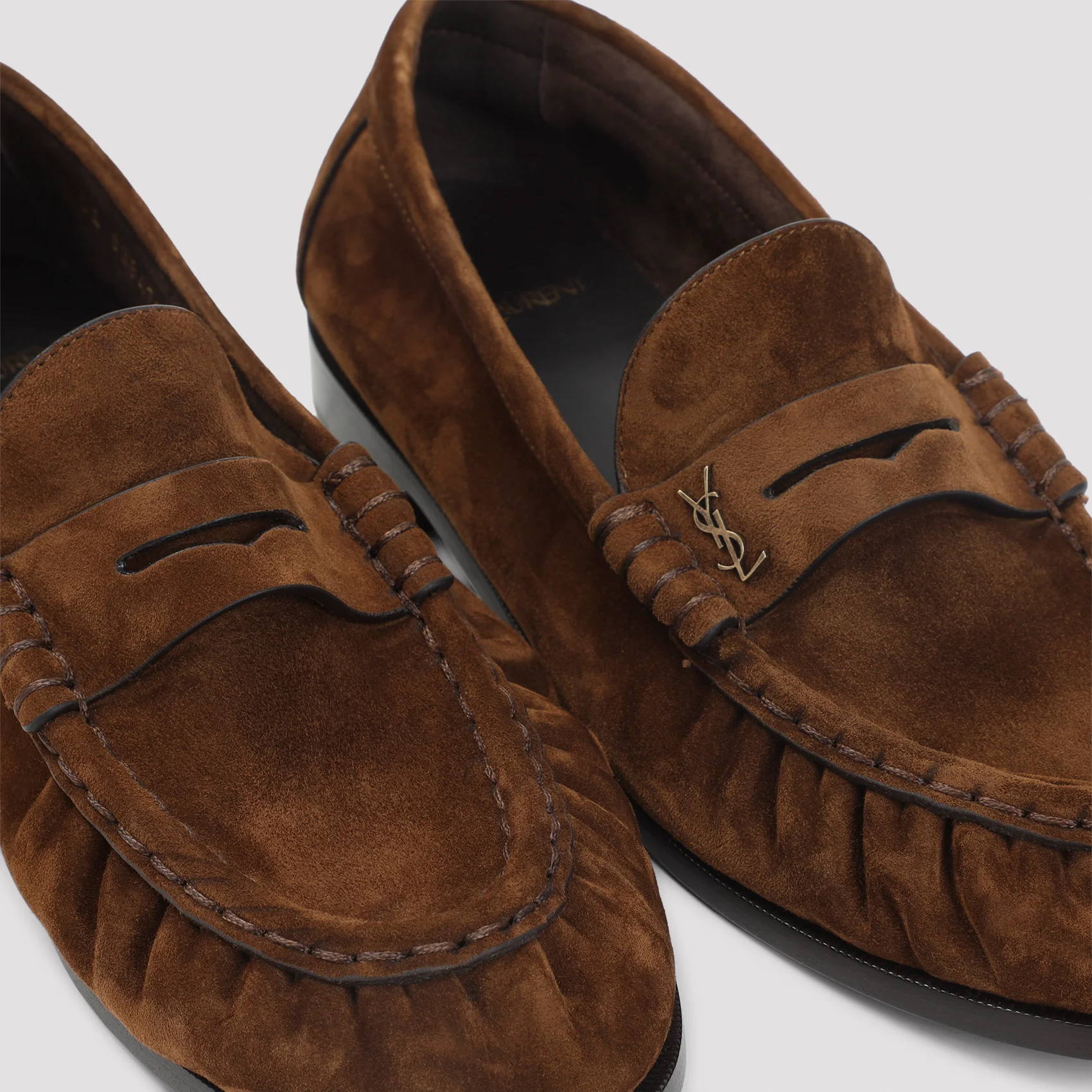 Saint Laurent Le Loafer 15 Suede Mocassins - Image 6