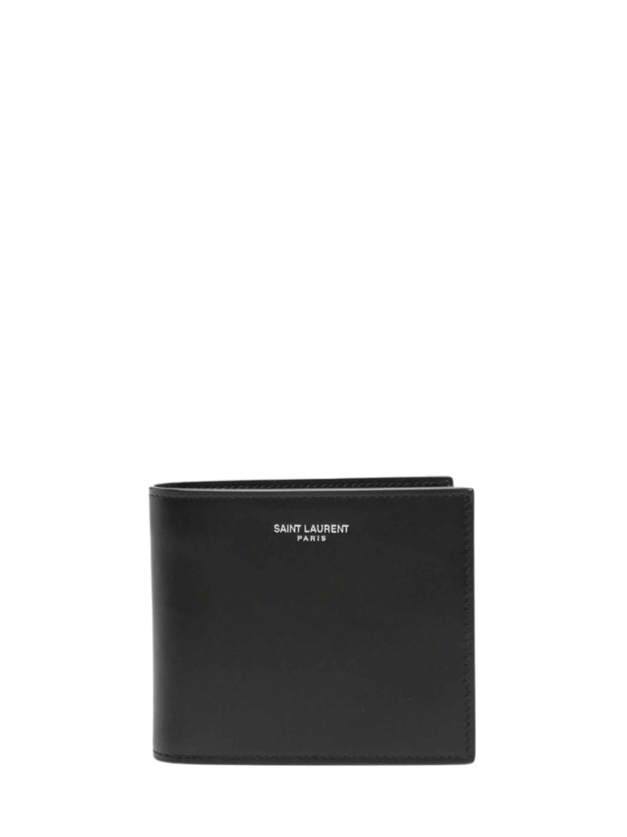 Saint Laurent Leather Wallet with Multiple Compartments for Men