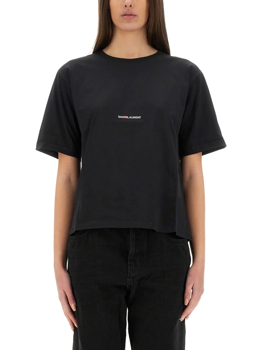SAINT LAURENT Logo-print T-shirt - Image 6