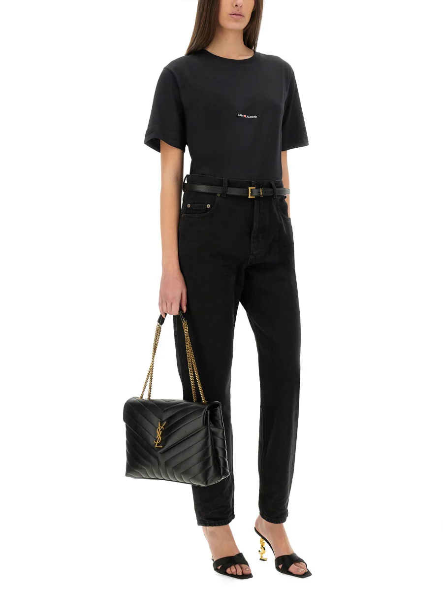 SAINT LAURENT Logo-print T-shirt - Image 7