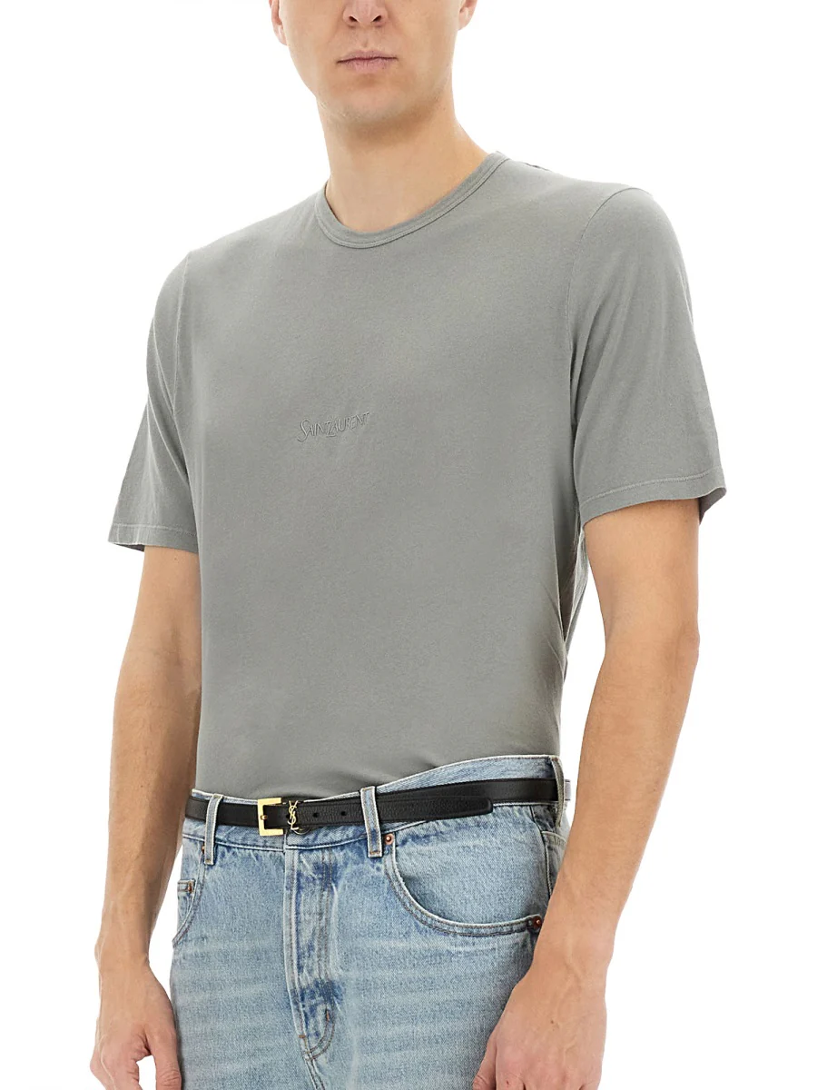 Saint Laurent Logo T-Shirt - Size L - Image 6