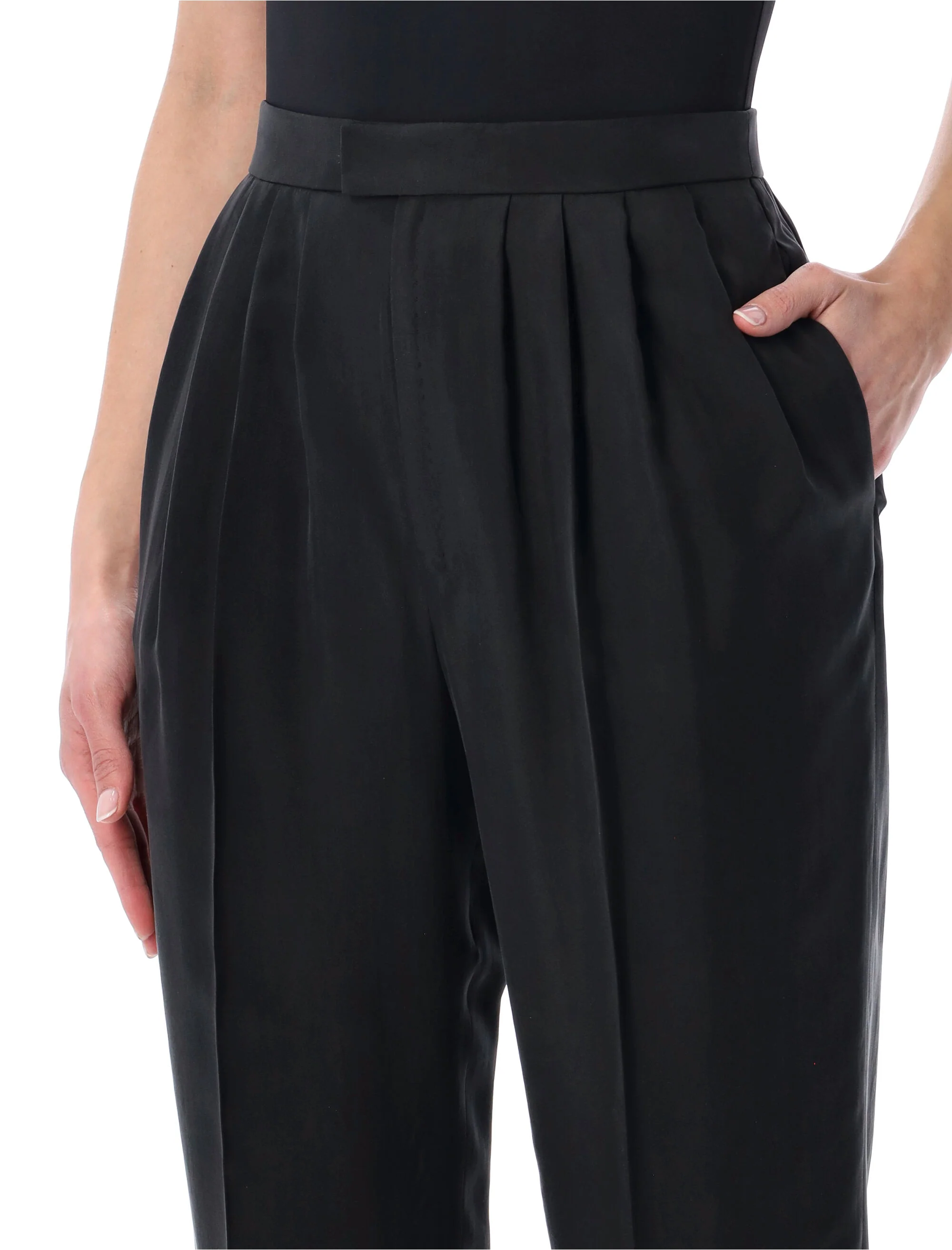 Saint Laurent Mid-Rise Straight-Leg Trousers - Image 3
