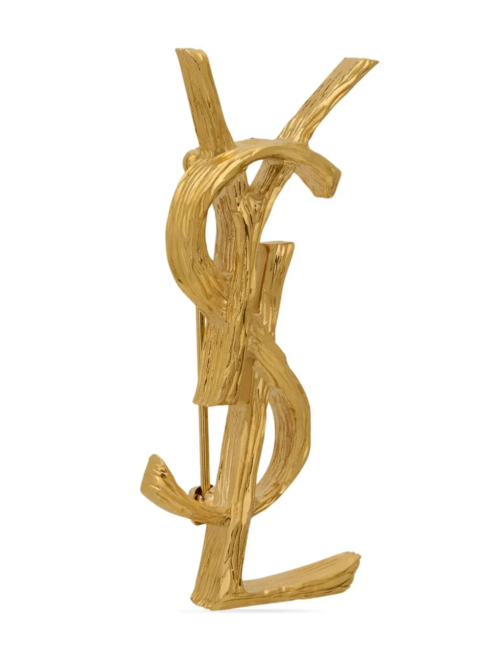 Saint Laurent Mini Brass Safety Hook Pin - Image 3