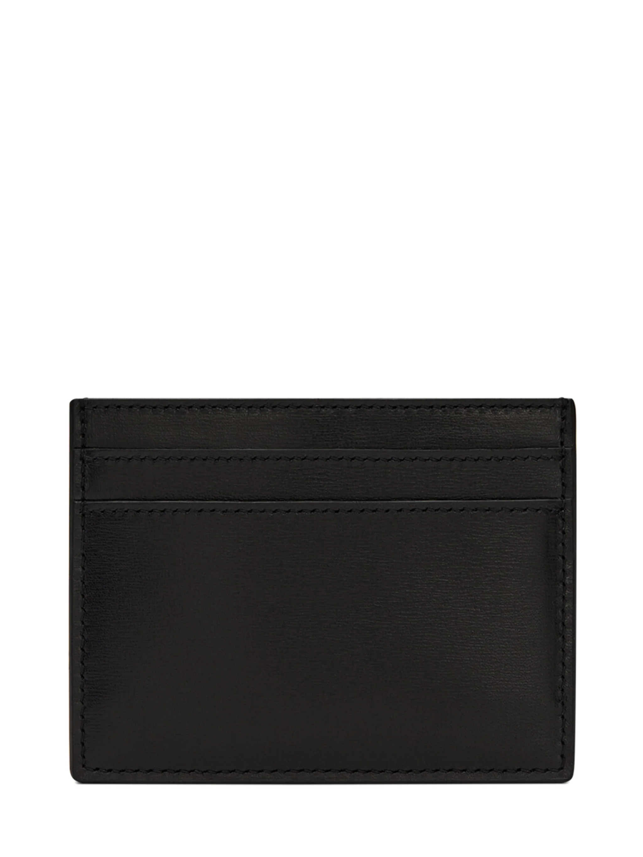 Saint Laurent Mini Card Case with Embossed Signature - 10 x 7.5 x 0.5 cm - Image 2