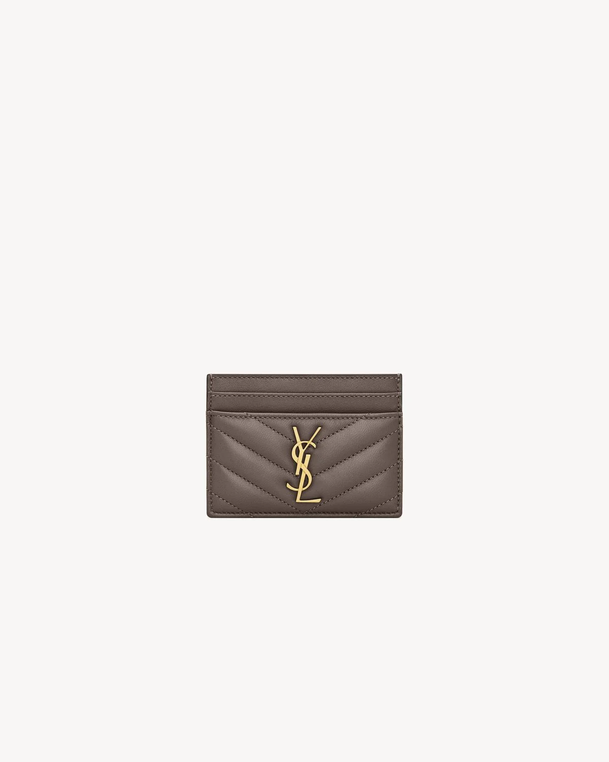 Saint Laurent Mini Cassandre Leather Card Case