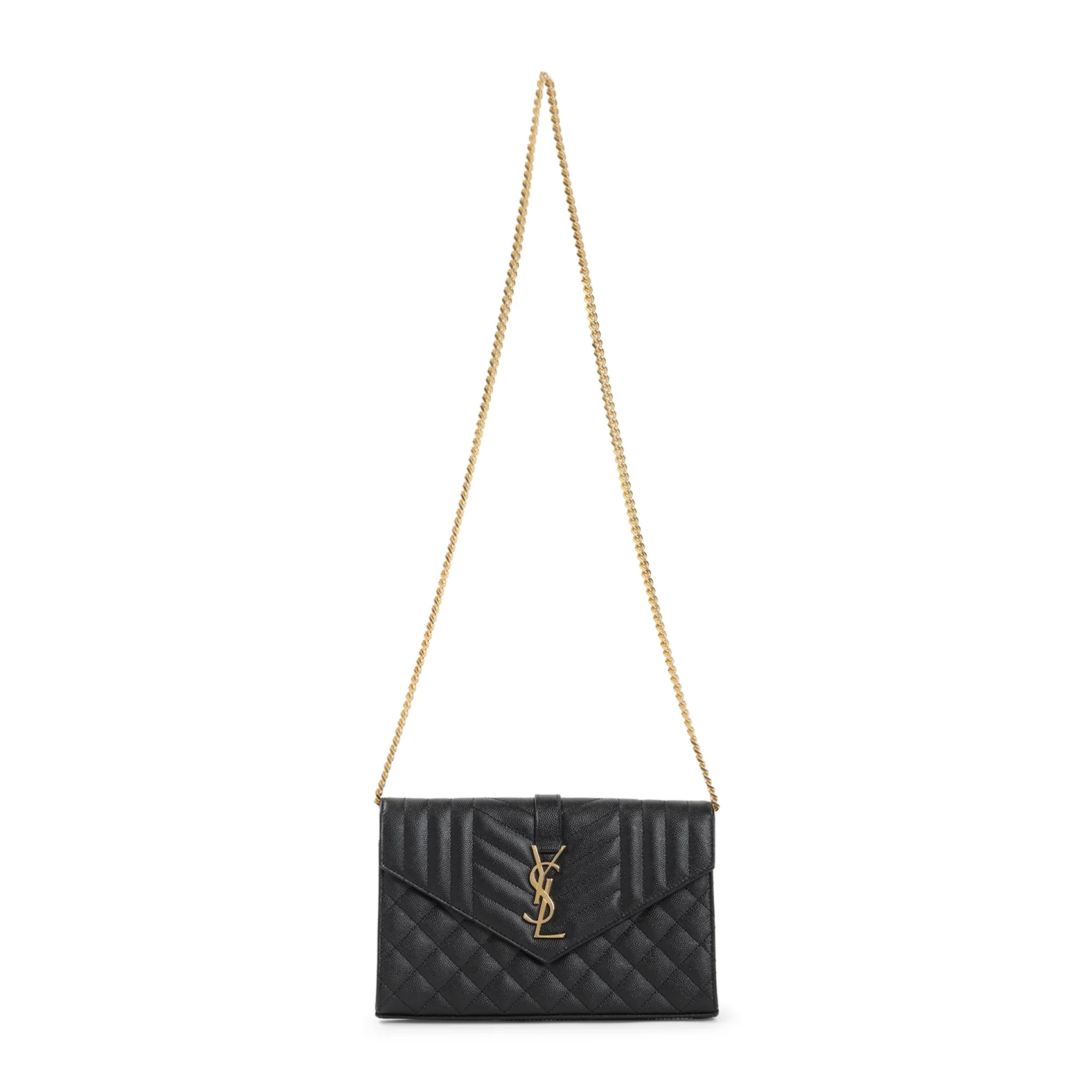 Saint Laurent Mini Chain Wallet - Image 2