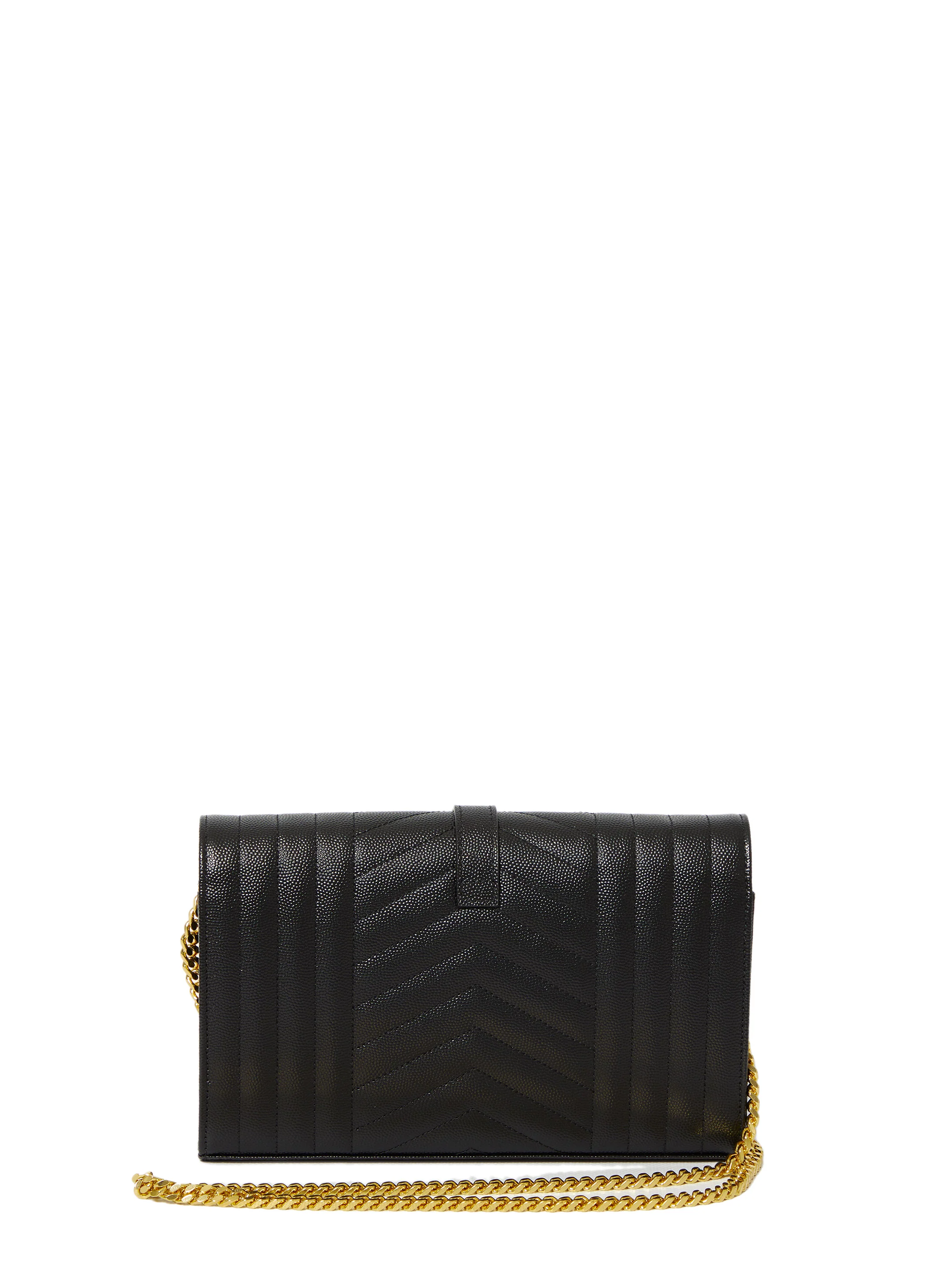 Saint Laurent Mini Leather Chain Bag - Height 14 cm; Width 22.5 cm - Image 2
