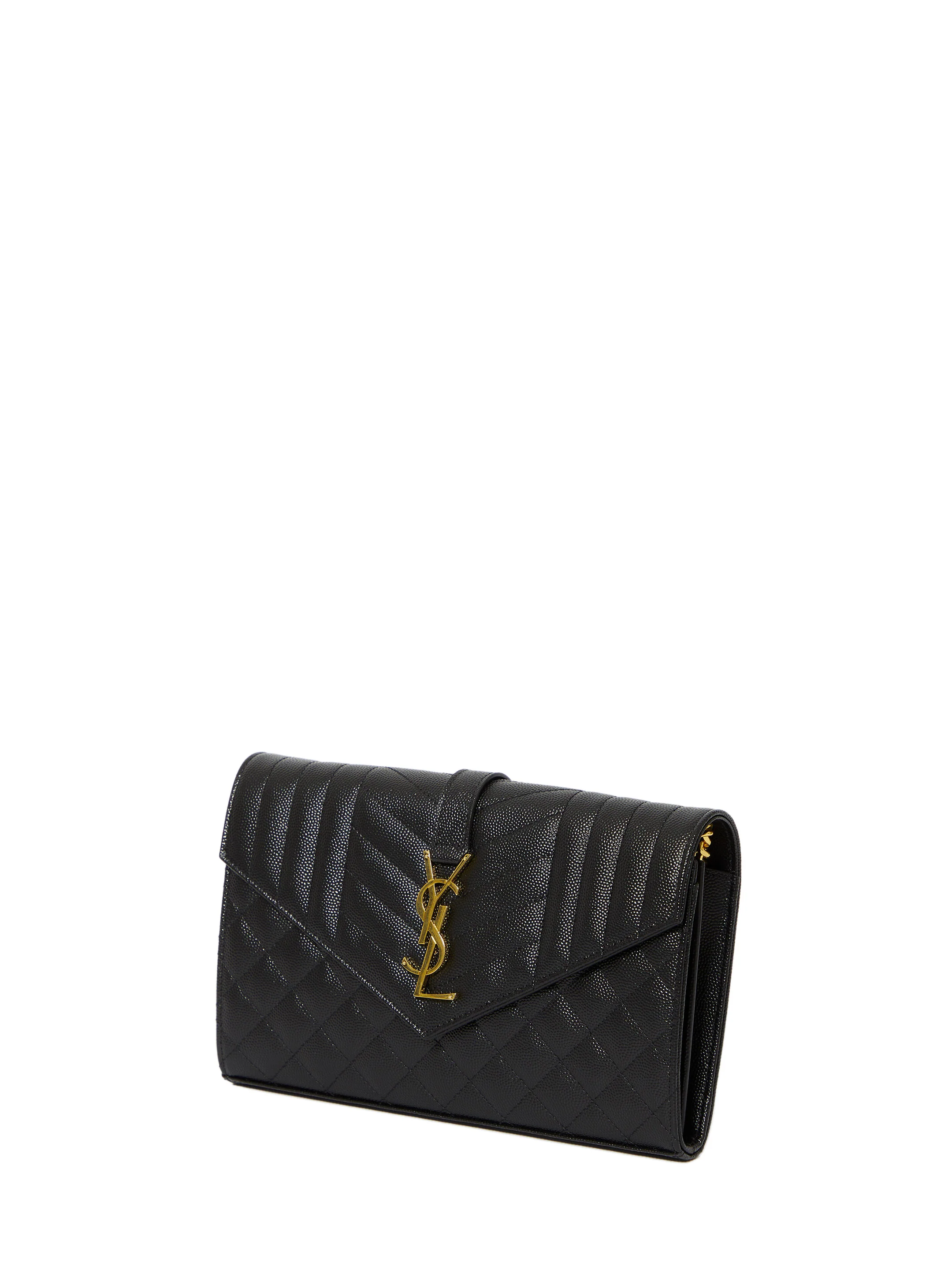 Saint Laurent Mini Leather Chain Bag - Height 14 cm; Width 22.5 cm - Image 3