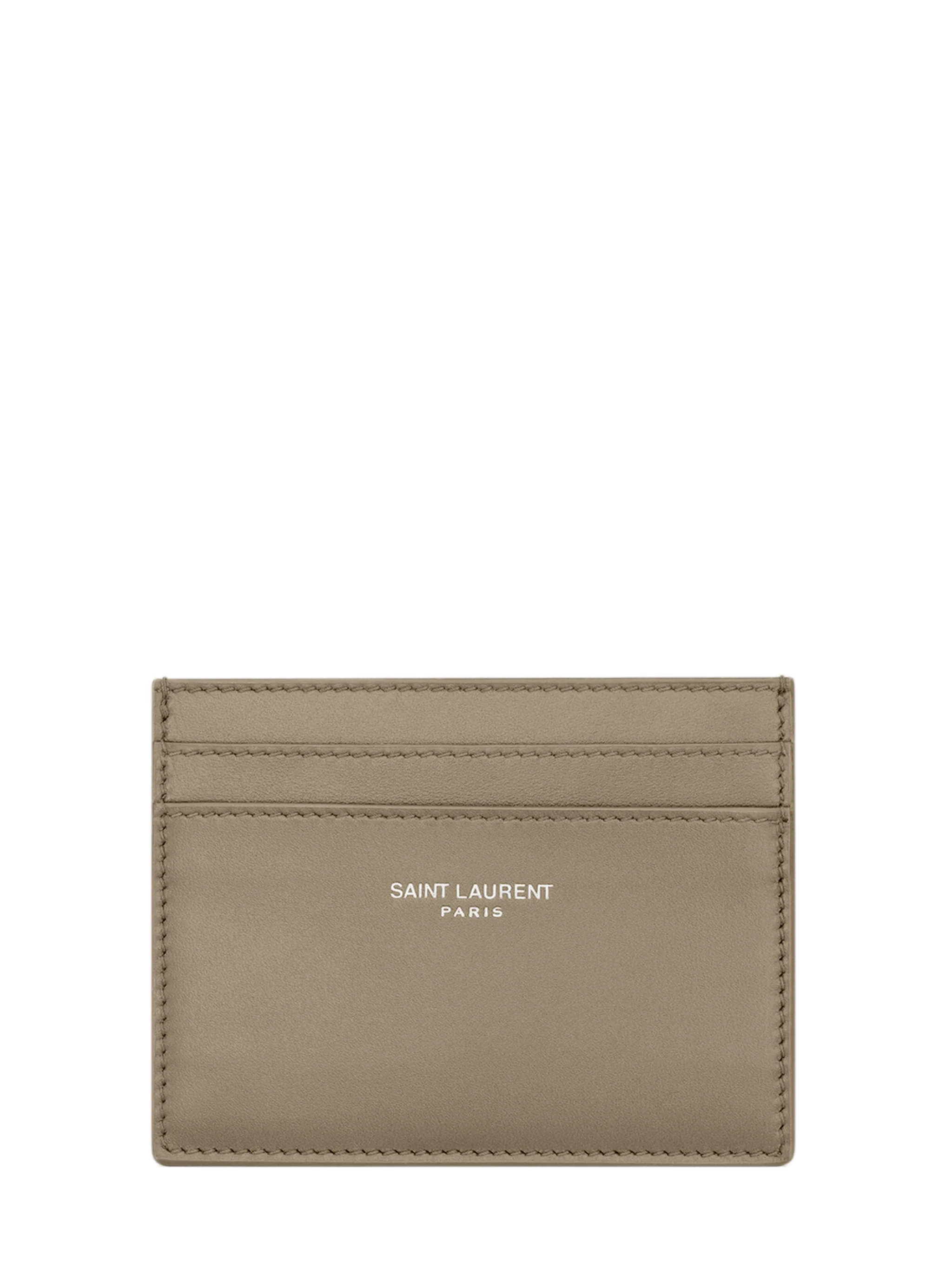 Saint Laurent Mini Leather Wallet with Five Card Slots