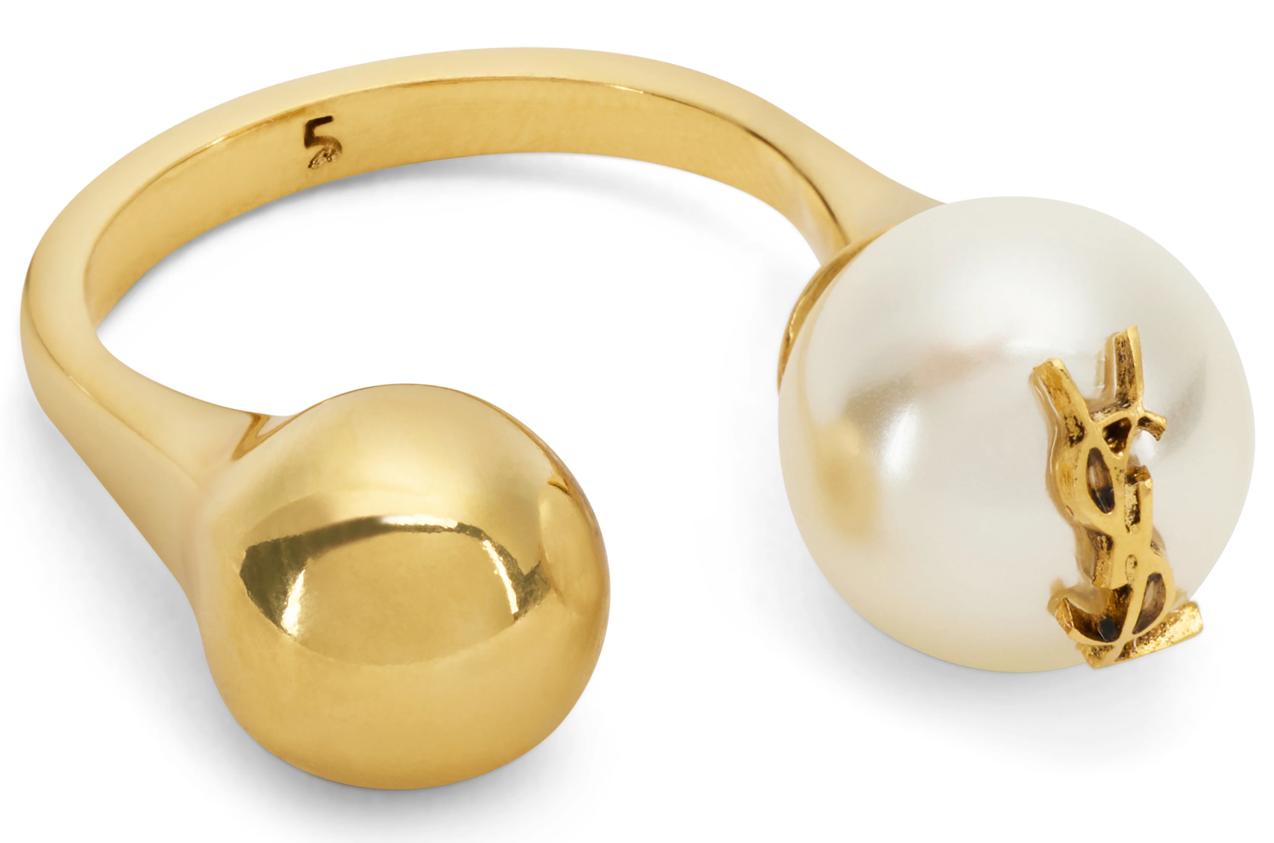 Saint Laurent Mini Modernist Punctuated Ring - Image 2