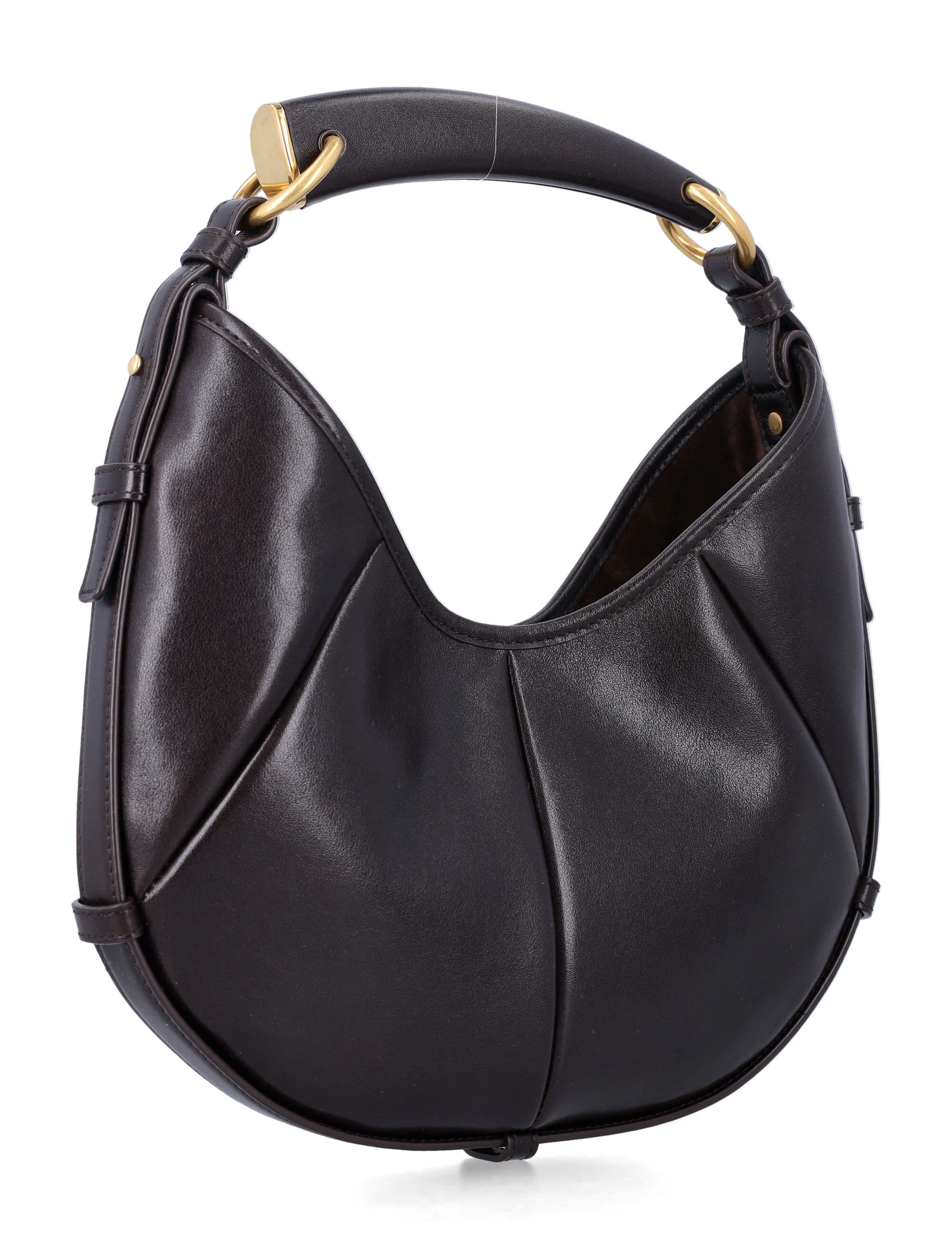Saint Laurent Mini Soft Hobo Handbag in Calf Skin - Image 2