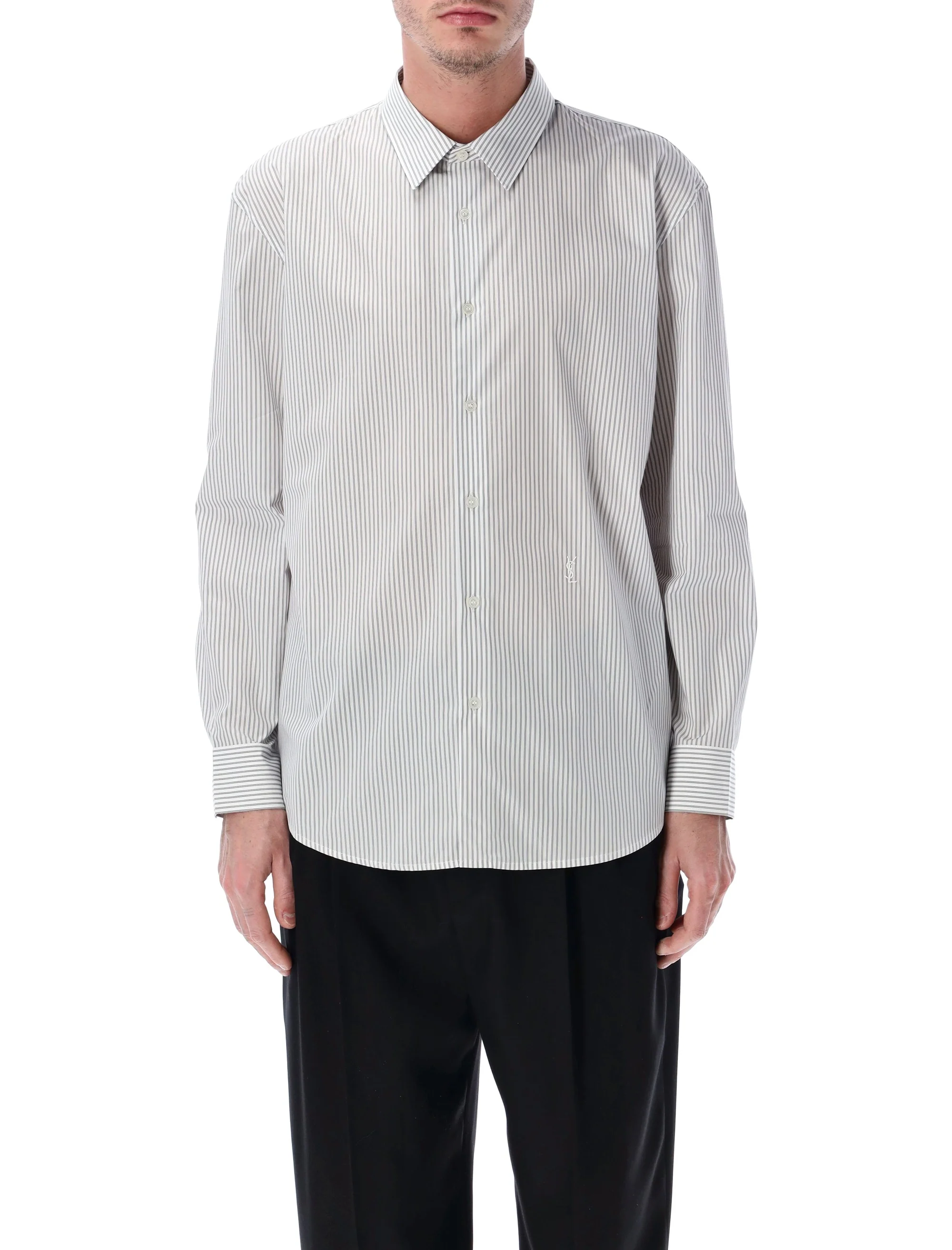 Saint Laurent Refined Cotton Cassandre Shirt for Men