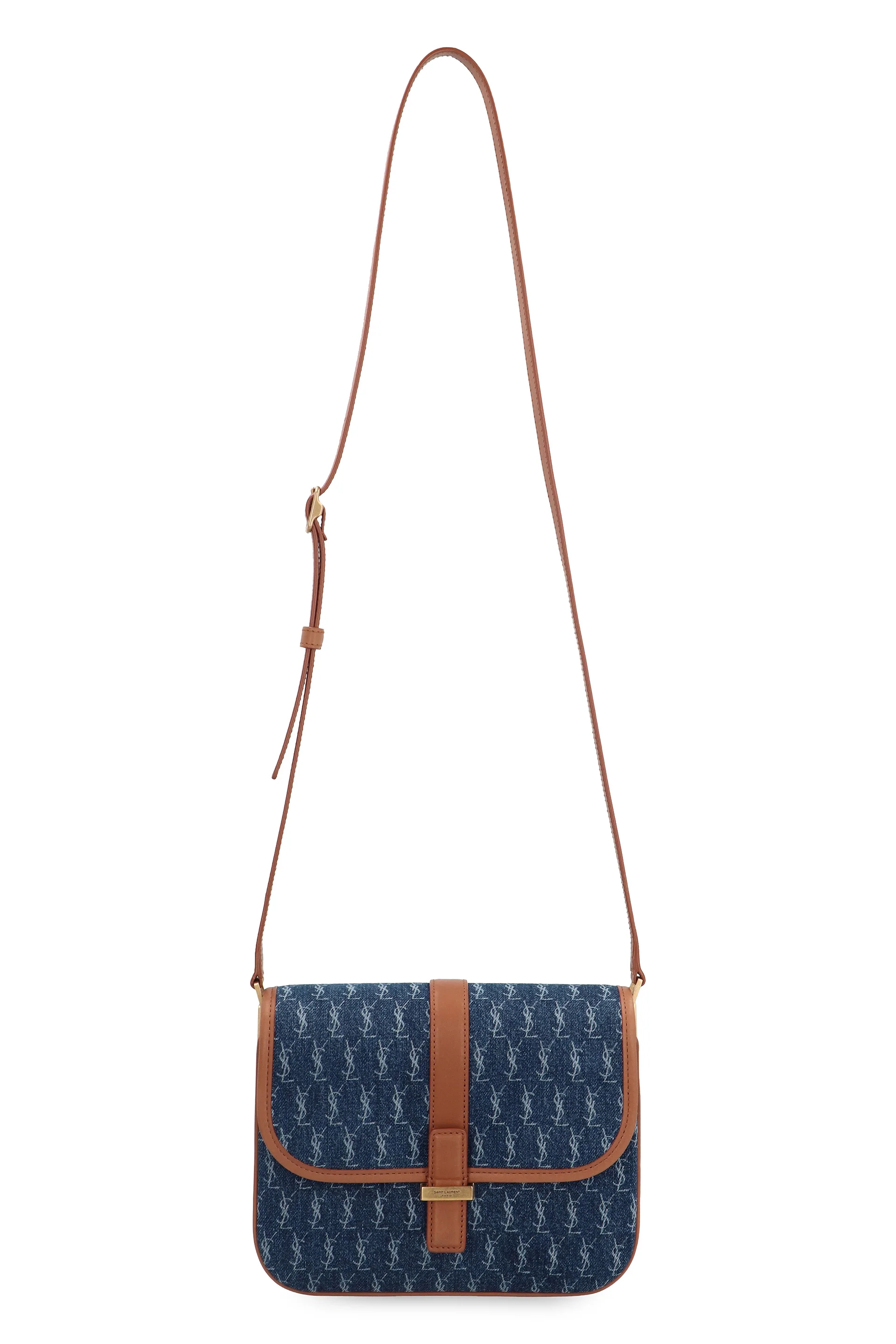 SAINT LAURENT Satchel Fabric Shoulder Bag - Image 5