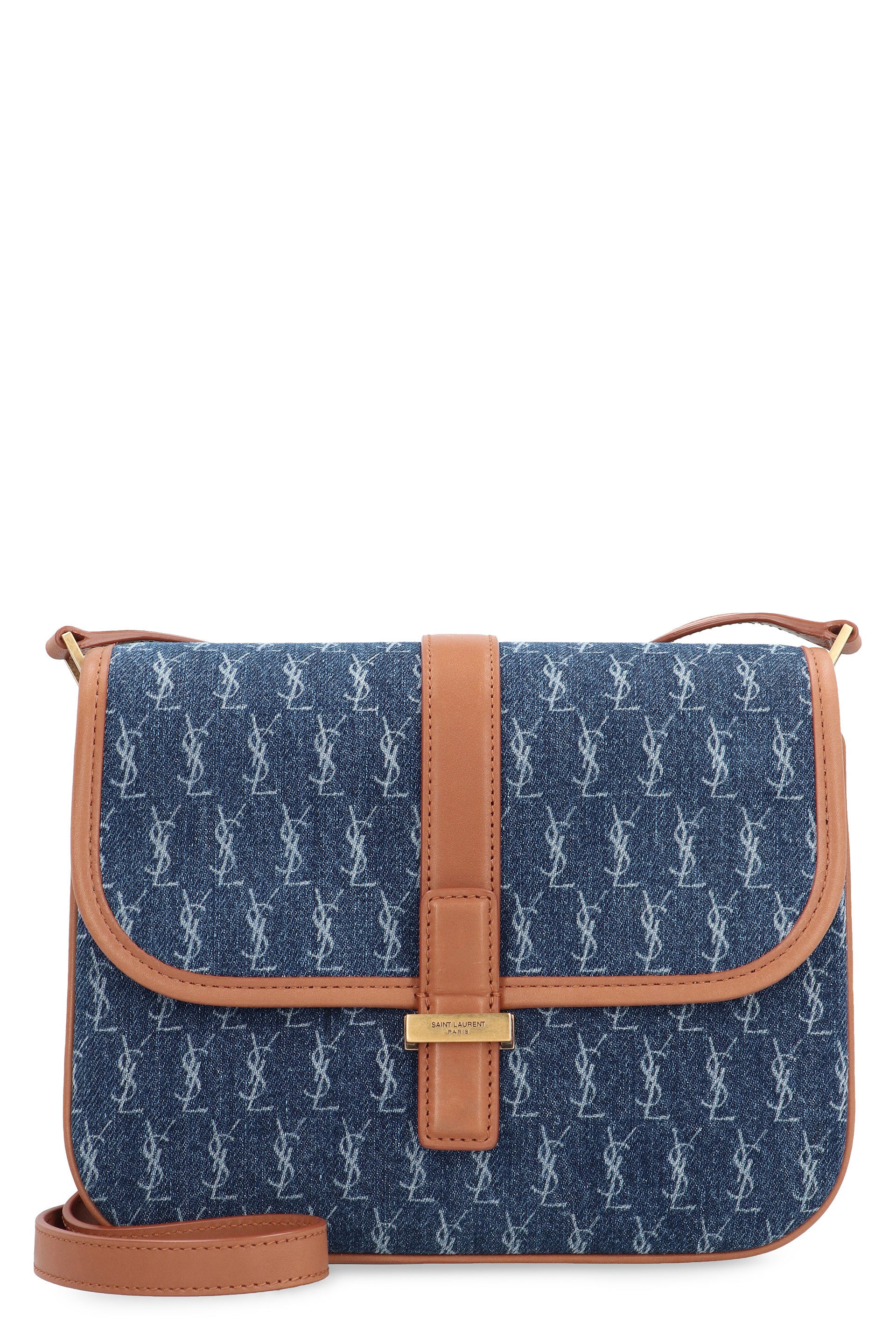 SAINT LAURENT Satchel Fabric Shoulder Bag - Image 6