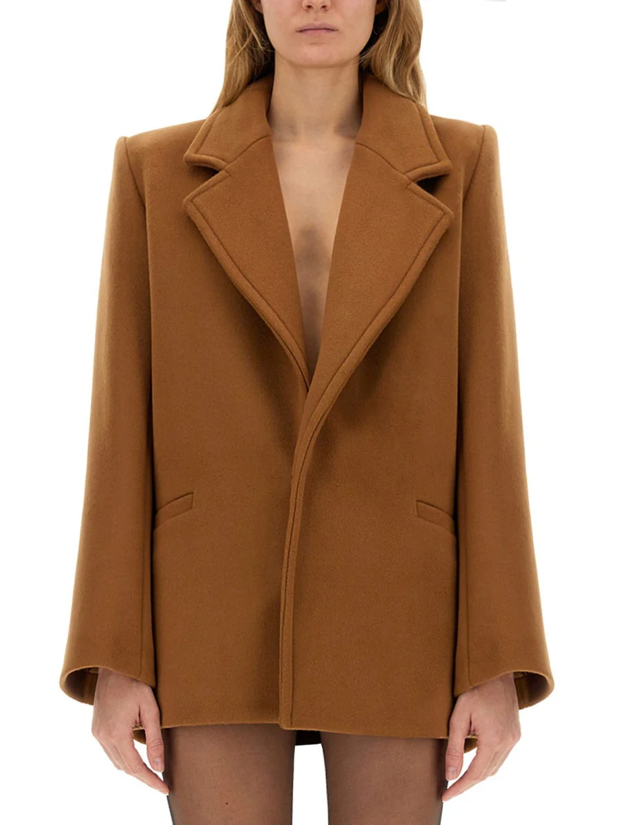 SAINT LAURENT Short Wool Coat - Image 5