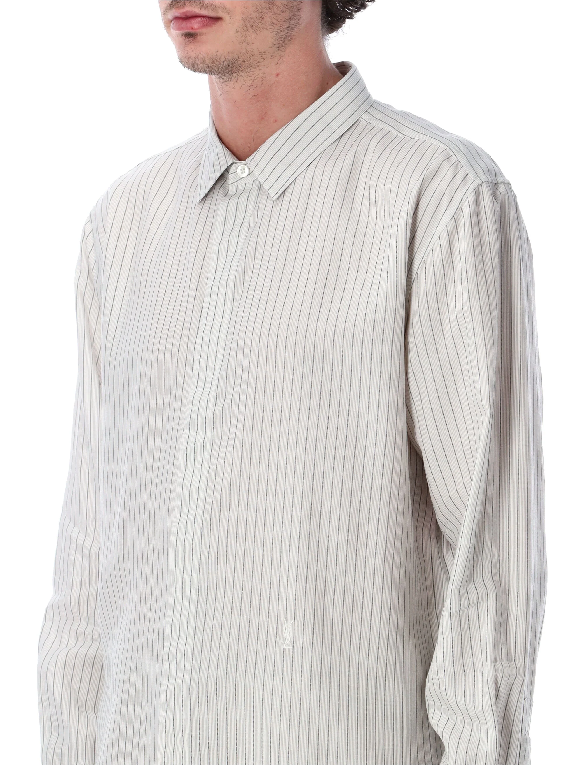 Saint Laurent Slim-Fit Cassandre Shirt - Size 41 - Image 3