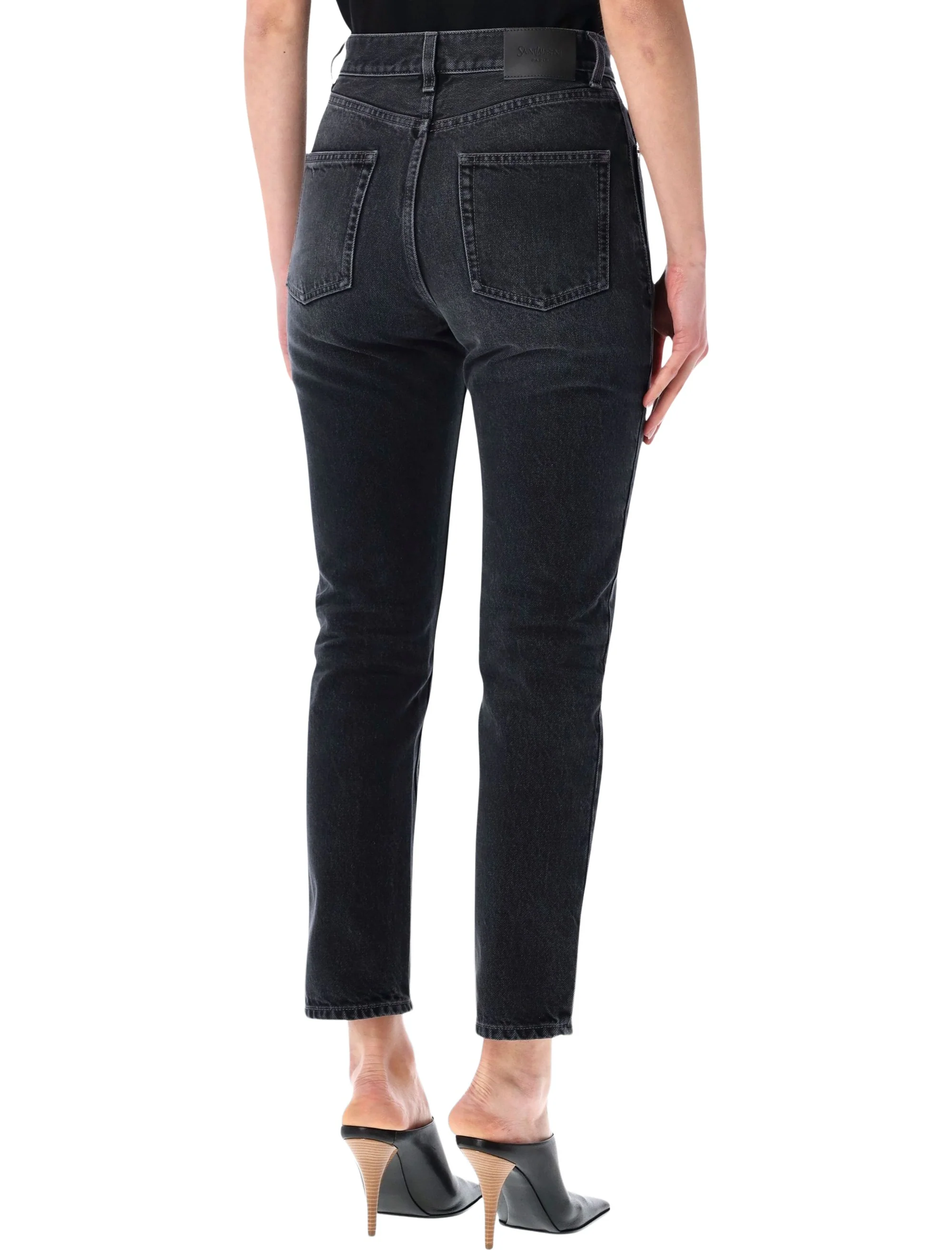 Saint Laurent Slim-Fit High Waist Jeans - Size 26 - Image 2