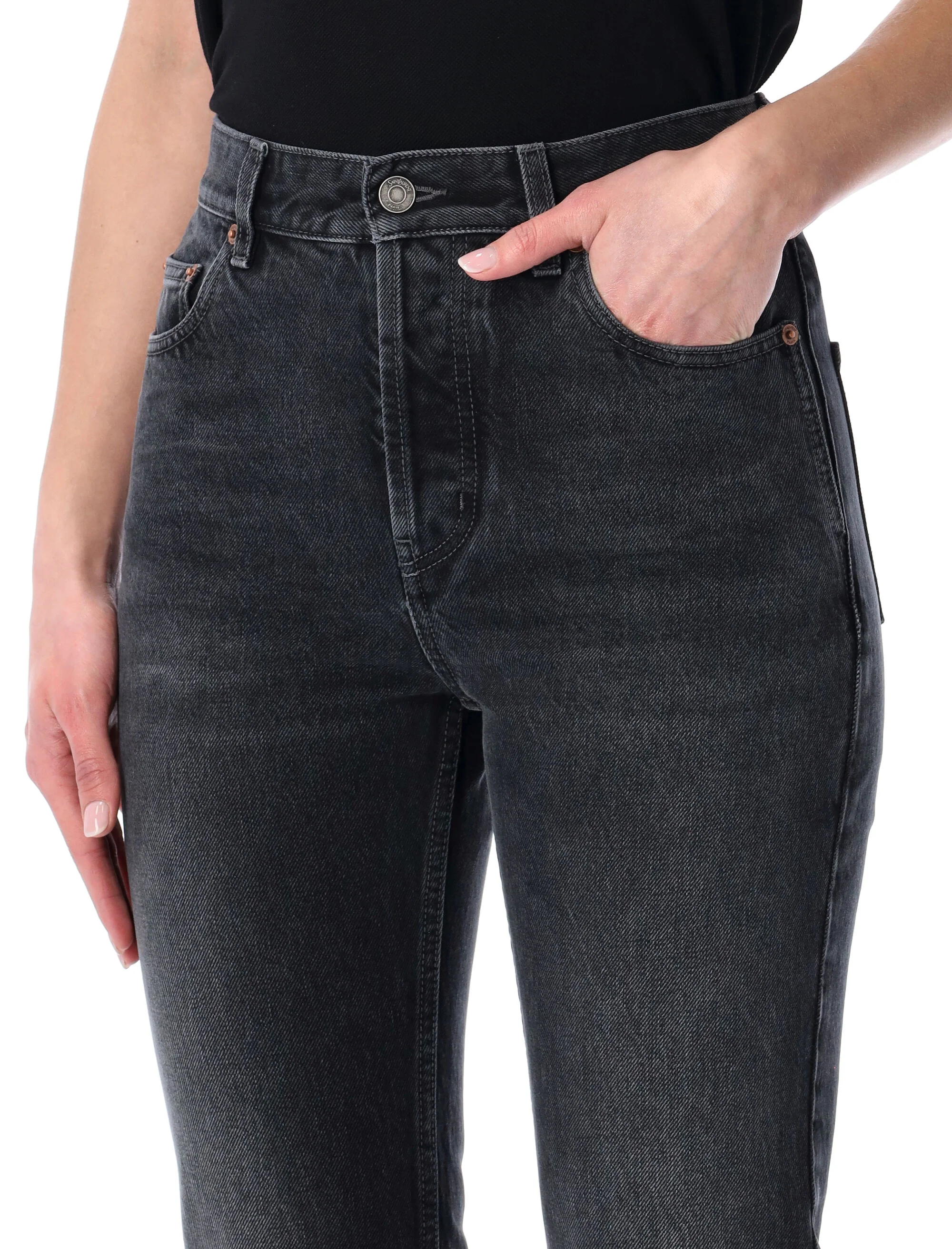 Saint Laurent Slim-Fit High Waist Jeans - Size 26 - Image 3
