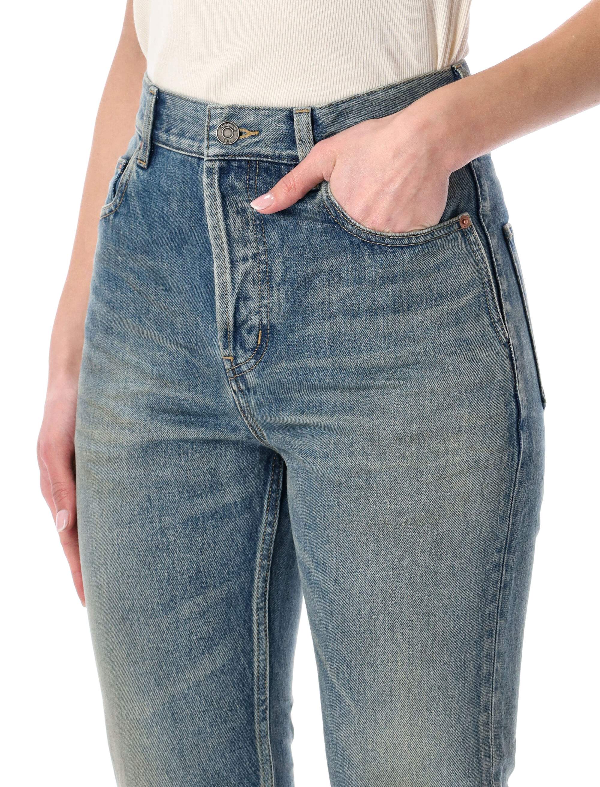 Saint Laurent Slim-Fit Vintage-Inspired High-Waisted Jeans - Size 26 - Image 3