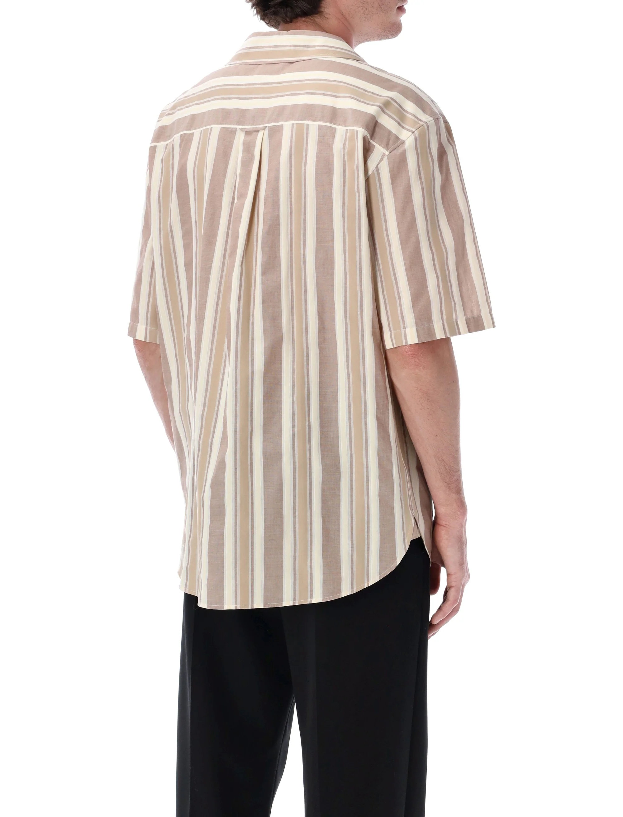 Saint Laurent Striped Cotton T-Shirt for Men - Image 2