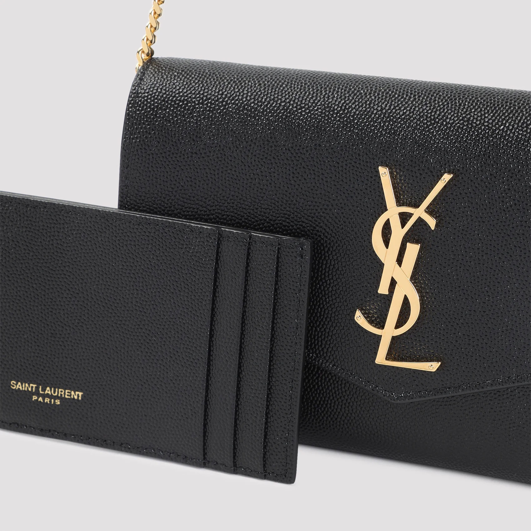 SAINT LAURENT Uptown Leather Wallet on Chain - Image 5