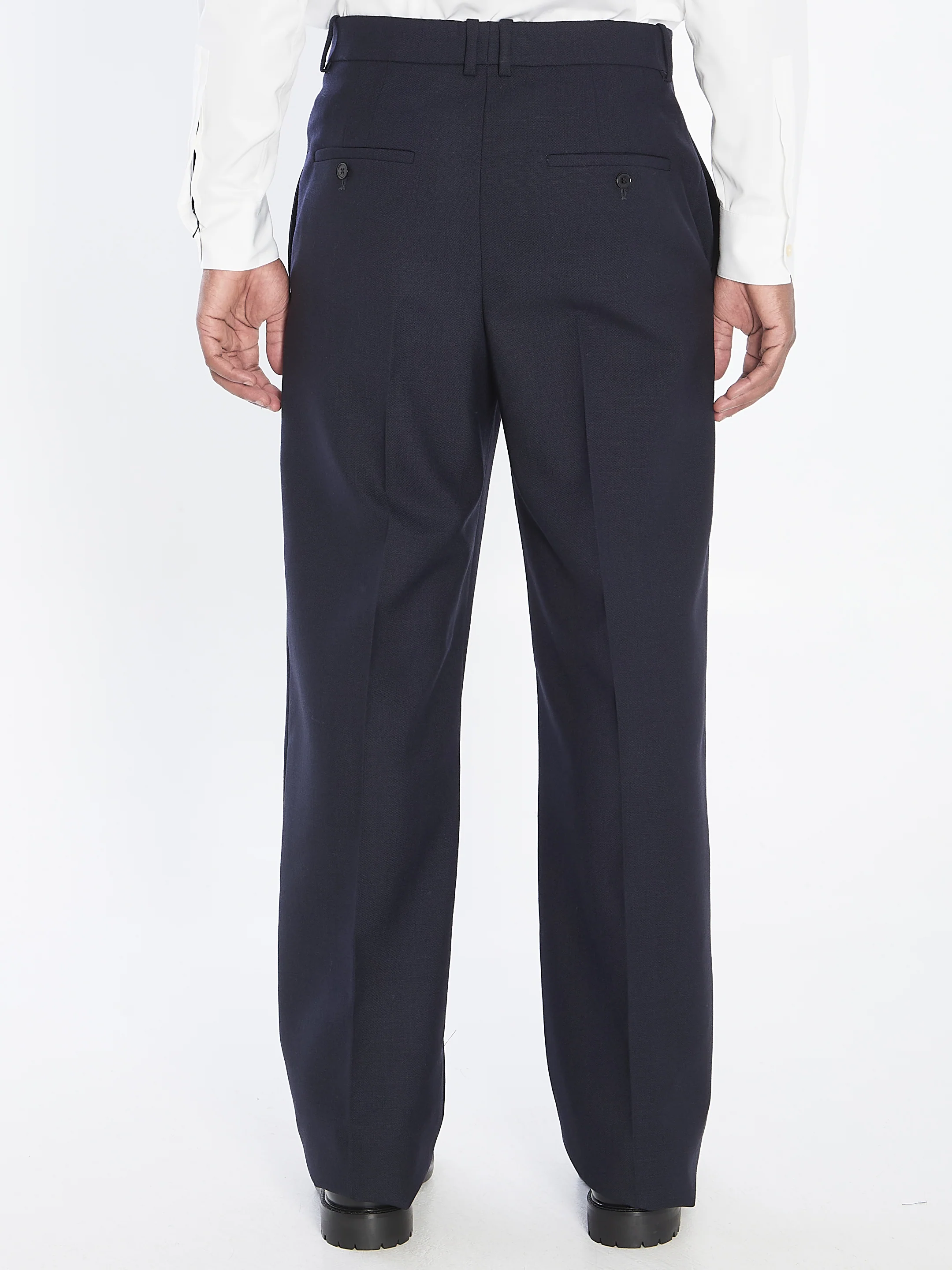 SAINT LAURENT Wool Tailored Trousers - Image 4