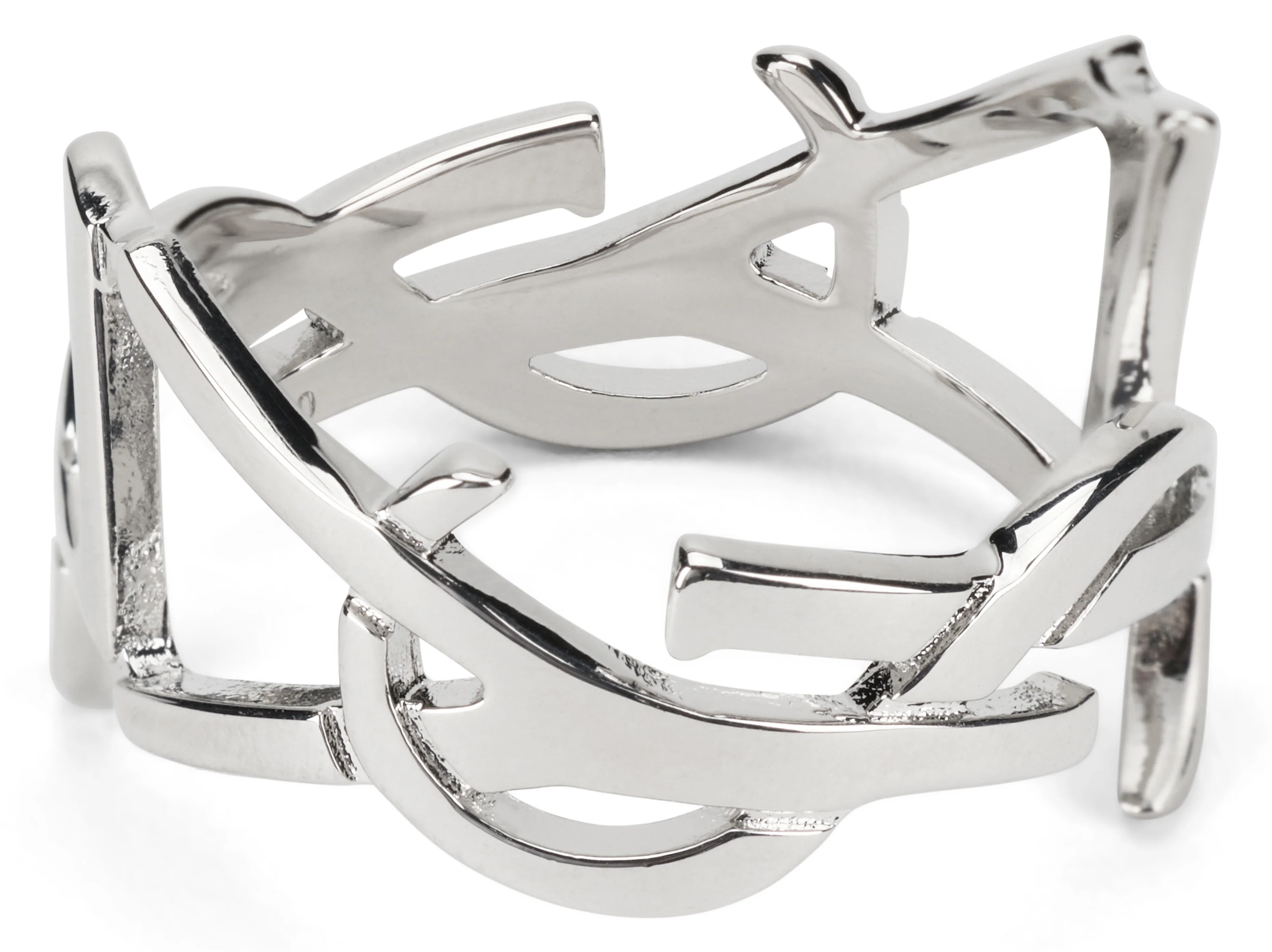 Saint Laurent Woven Design Scarf Ring - Sizes 05 to 10 - Image 3