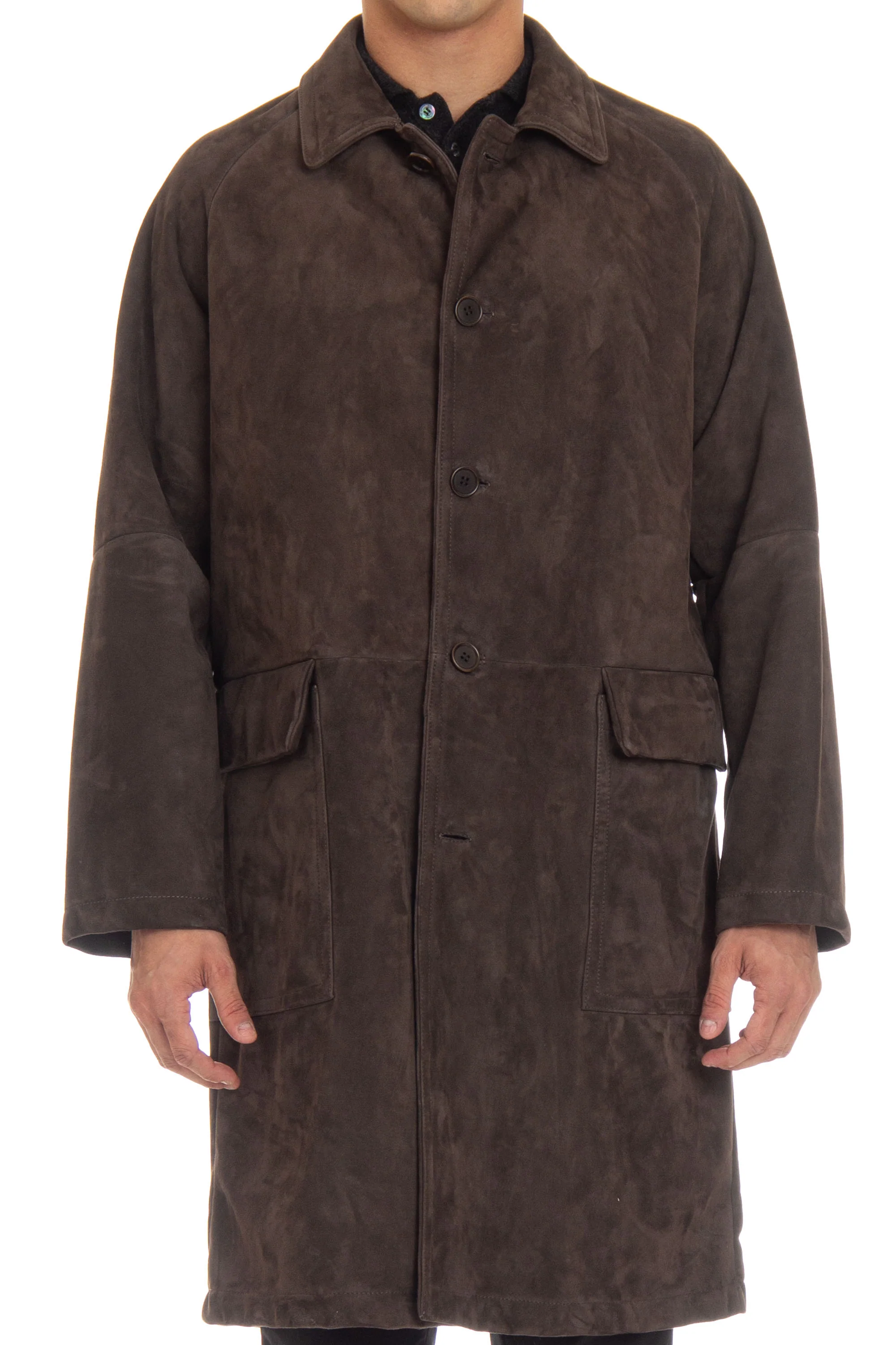 Salvatore Santoro Elegant Brown Leather Jacket for Men - Image 5