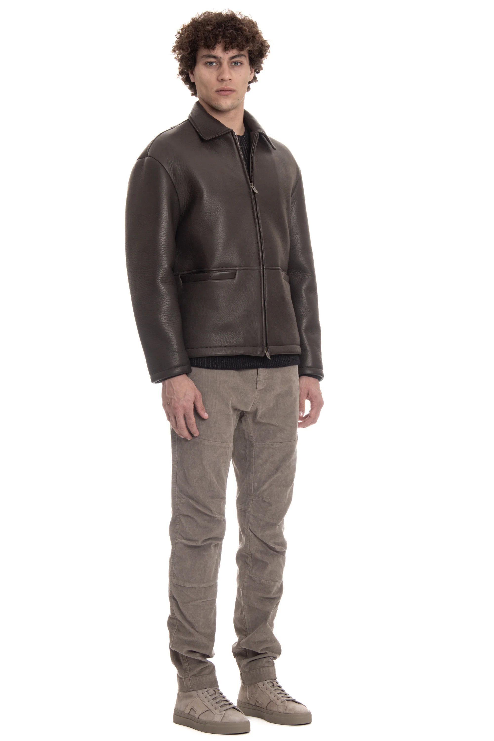 Salvatore Santoro Mini Luxurious Leather Jacket for Men - FW24 - Image 2