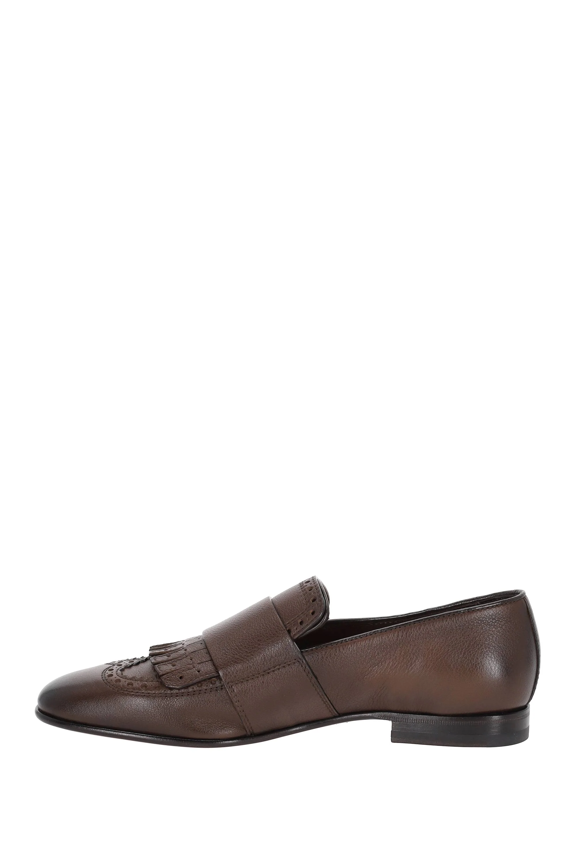 Santoni Classic Leather Flat Shoes for Men - Image 4