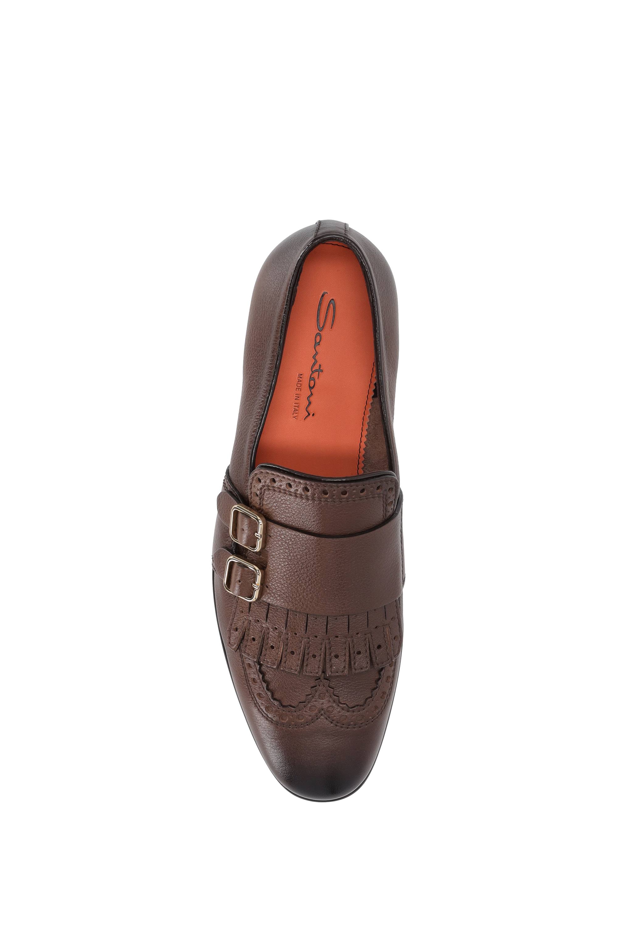 Santoni Classic Leather Flat Shoes for Men - Image 6